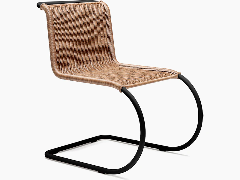 MR Side Chair - Side Chair, Rattan, Black