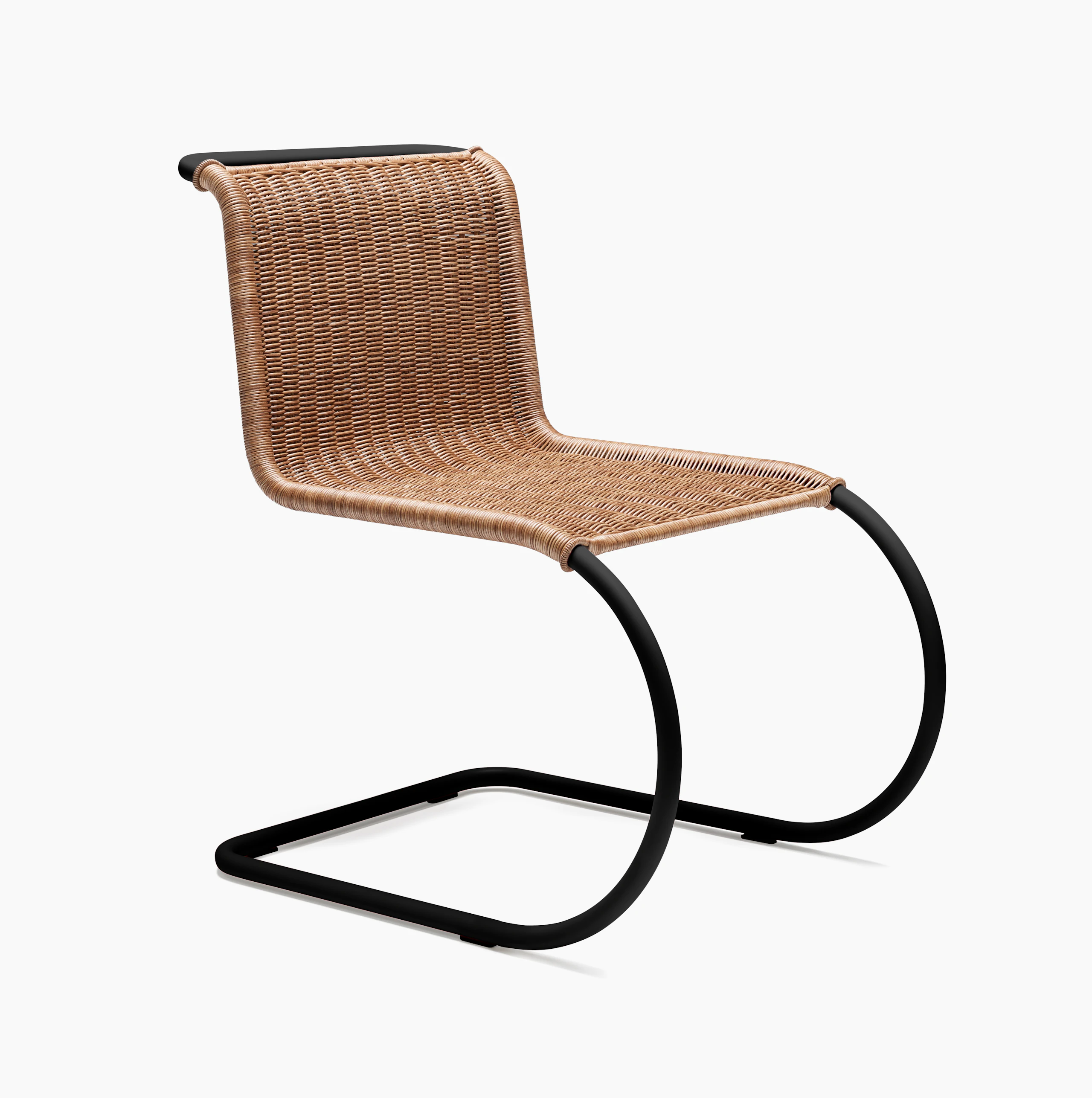 MR Side Chair - Side Chair, Rattan, Black