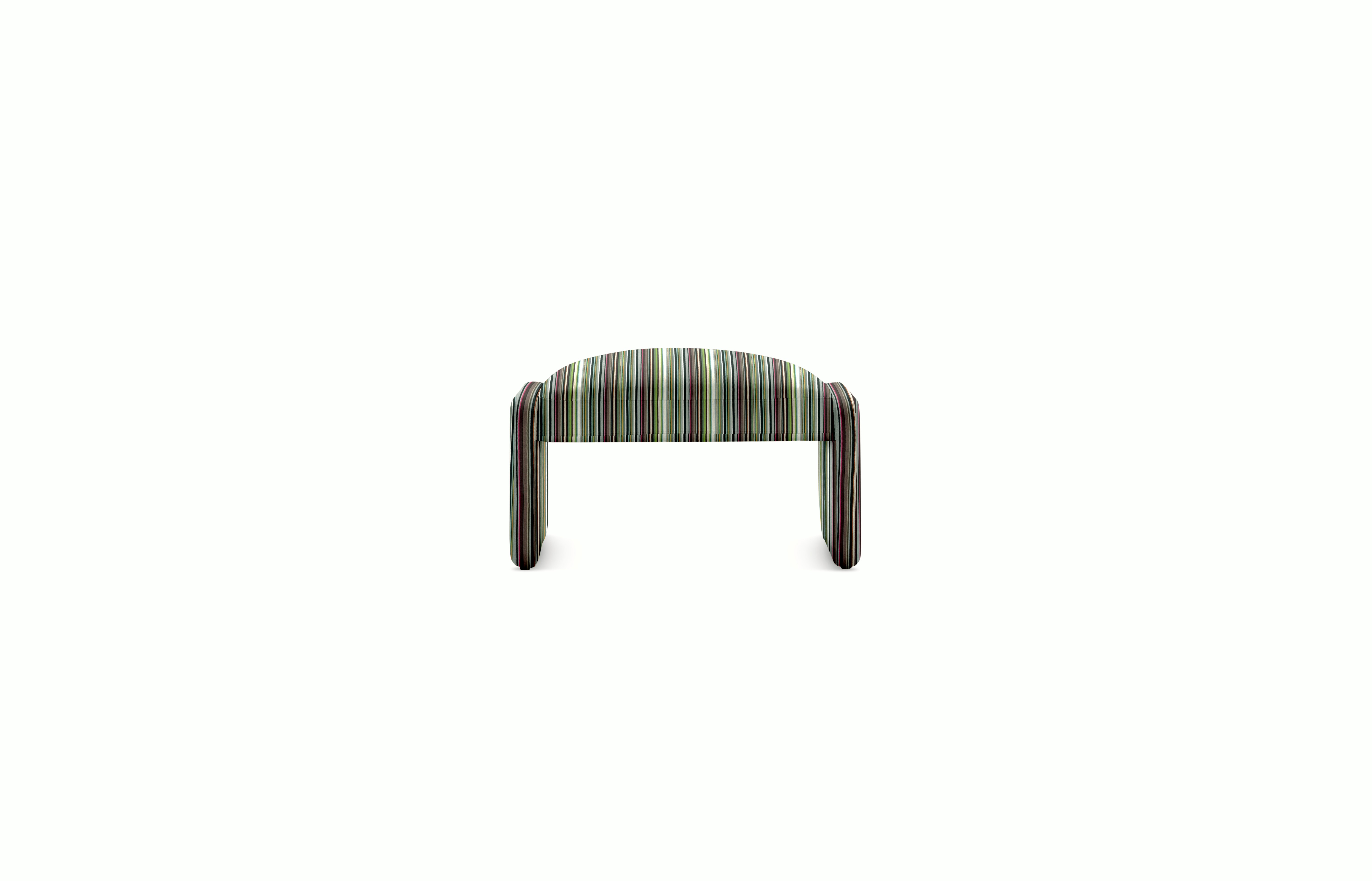Pastille Ottoman - Fabric,   Maharam Stripes Modulating