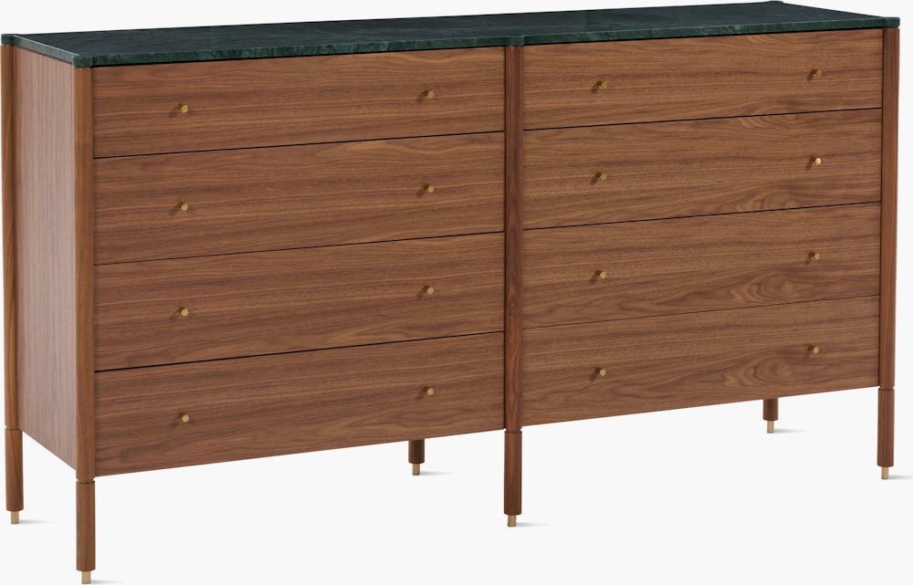 Morrison Dresser - Body Only - Walnut , Eight Drawer