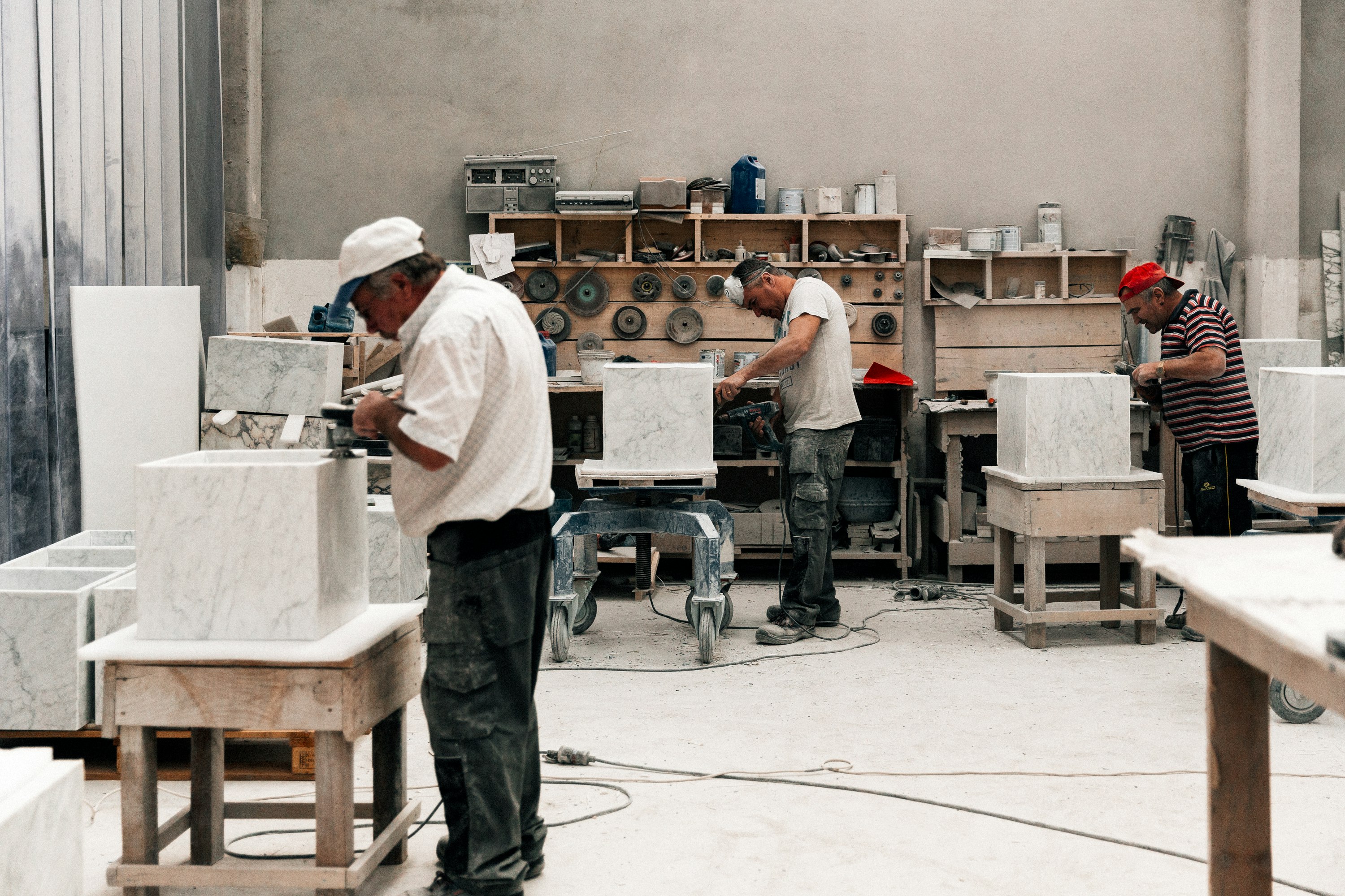 Audo Plinth Factory production shots