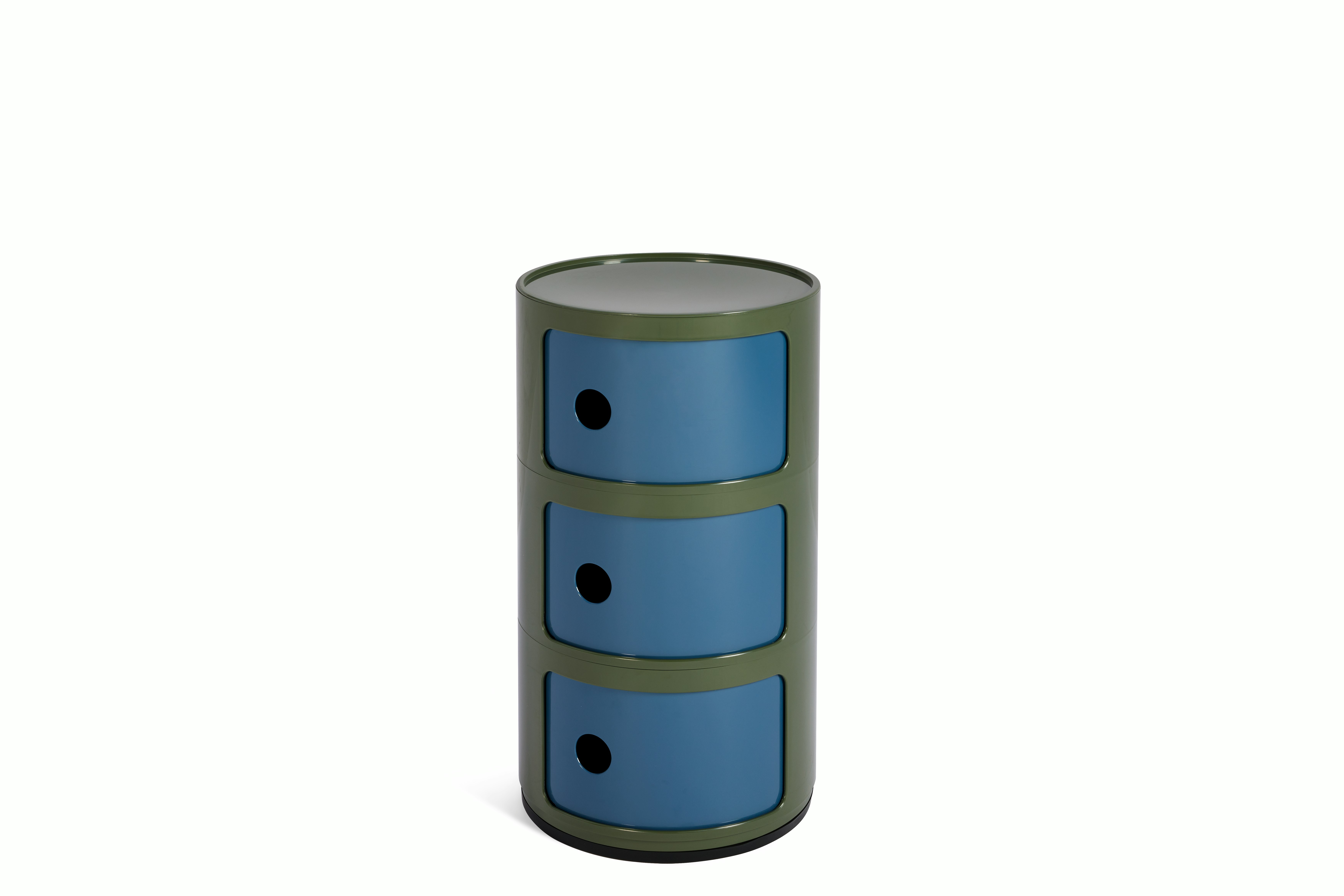 Componibili Storage Unit, Olive Green/Blue
