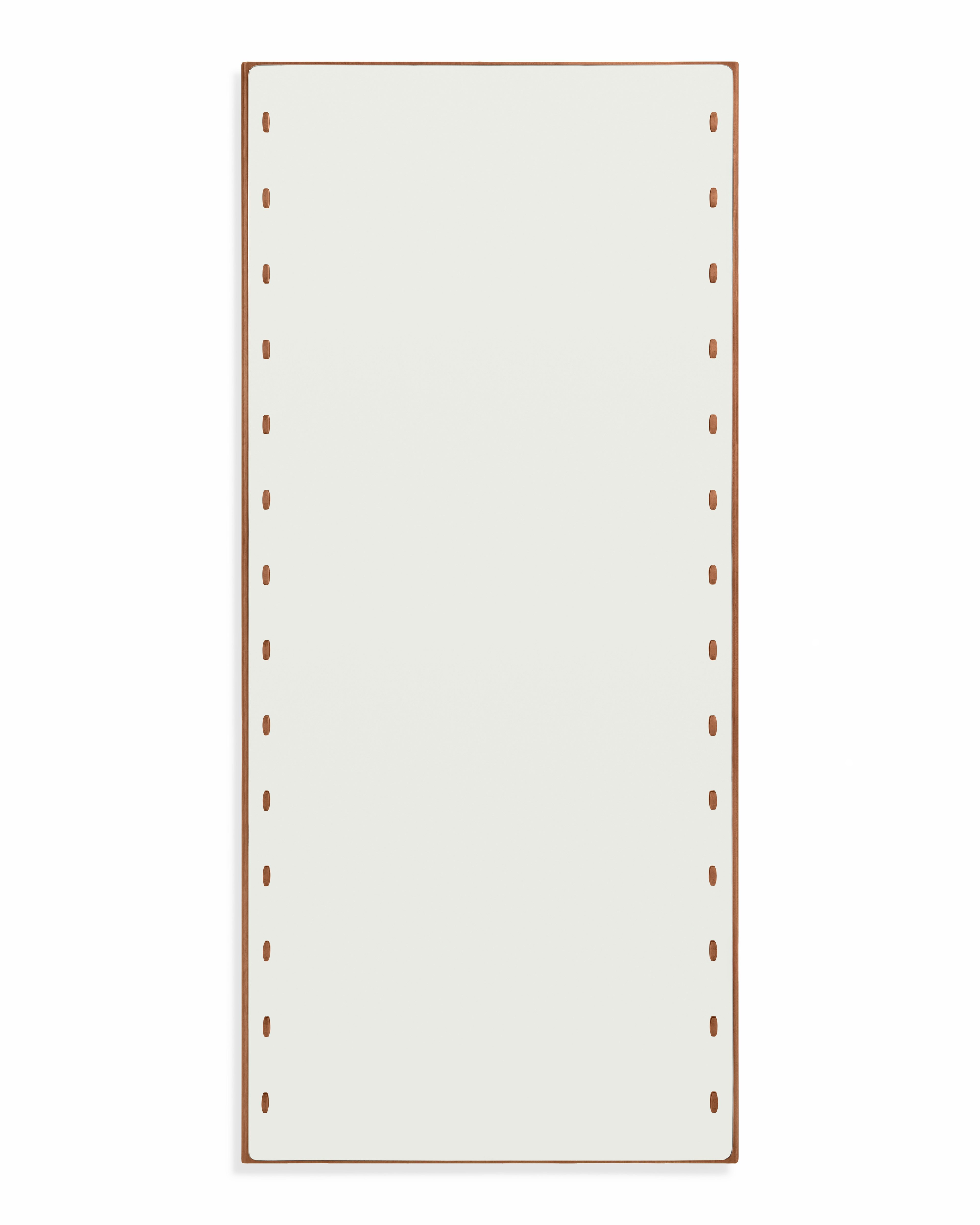 Stitch Mirror  in Walnut front view