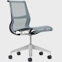 Setu Task Chair - No Arms,  Intercept,  Glacier,  Graphite,  Silver Alloy