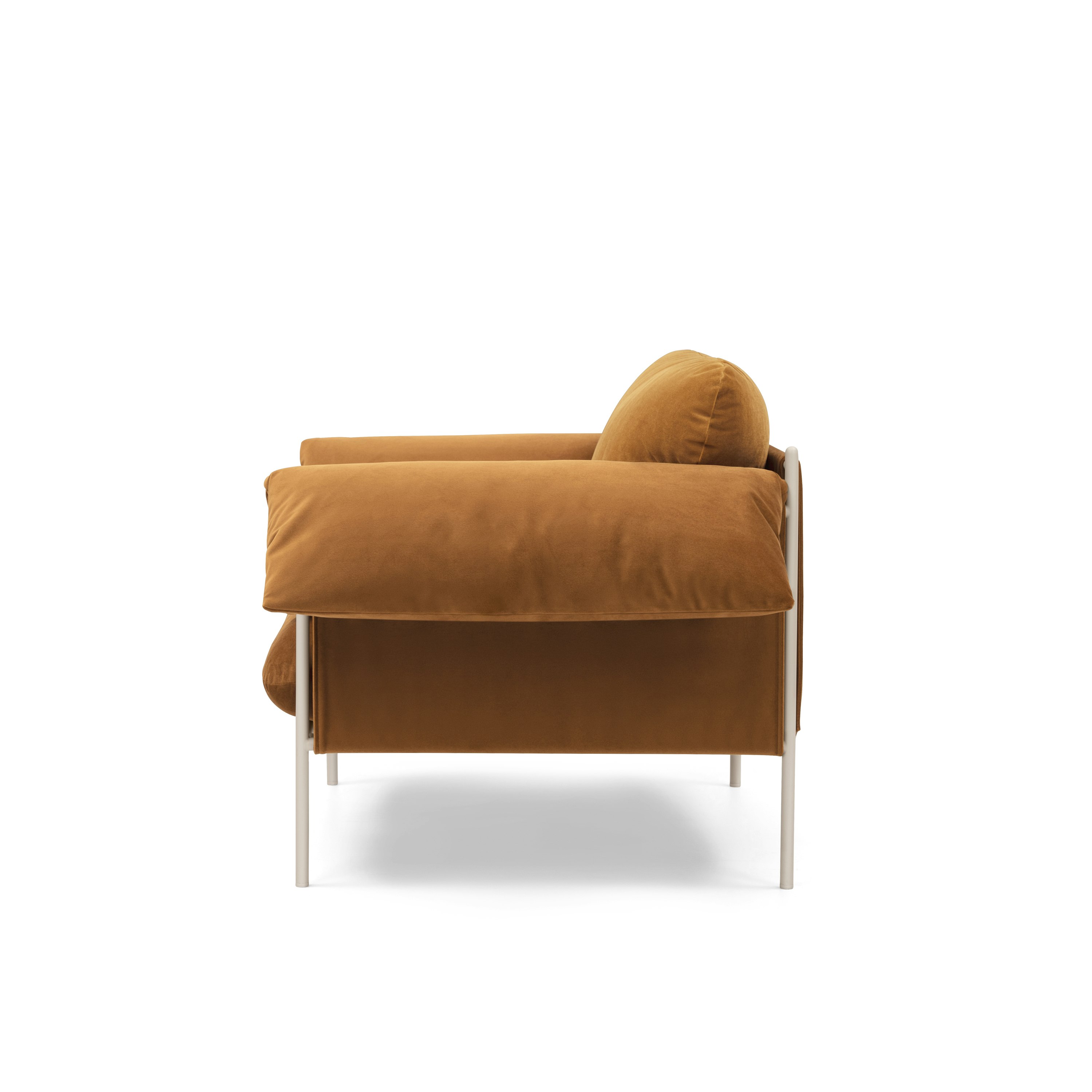Alva Occasional Chair Nougat Frame Malibu Caramel
