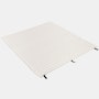 Palissade Lounge Sofa Cushion - Quilted, Cream White
