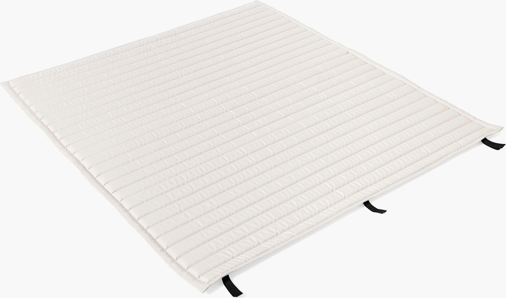 Palissade Lounge Sofa Cushion - Quilted, Cream White