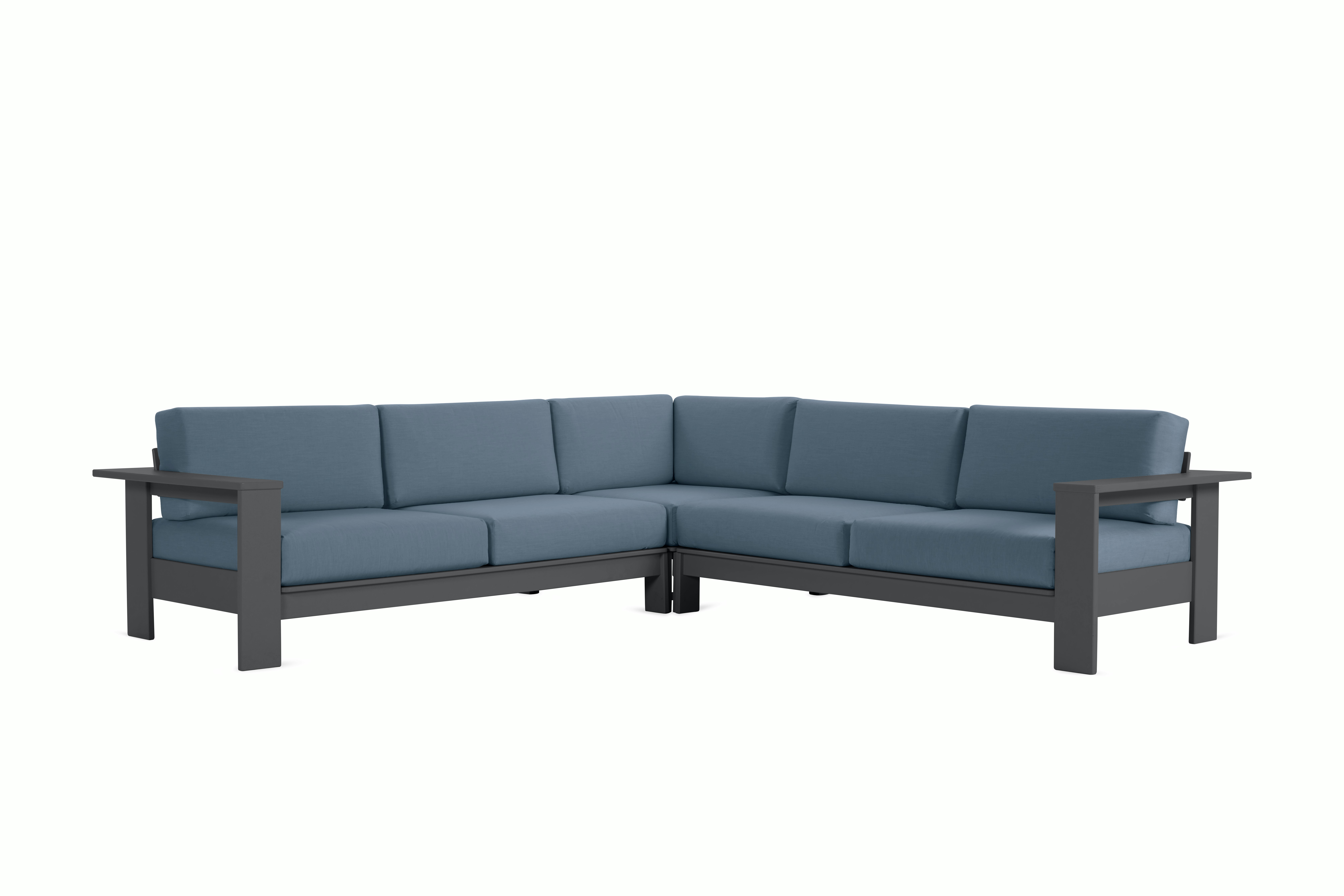 Pepin Corner Sectional - slate,   haze