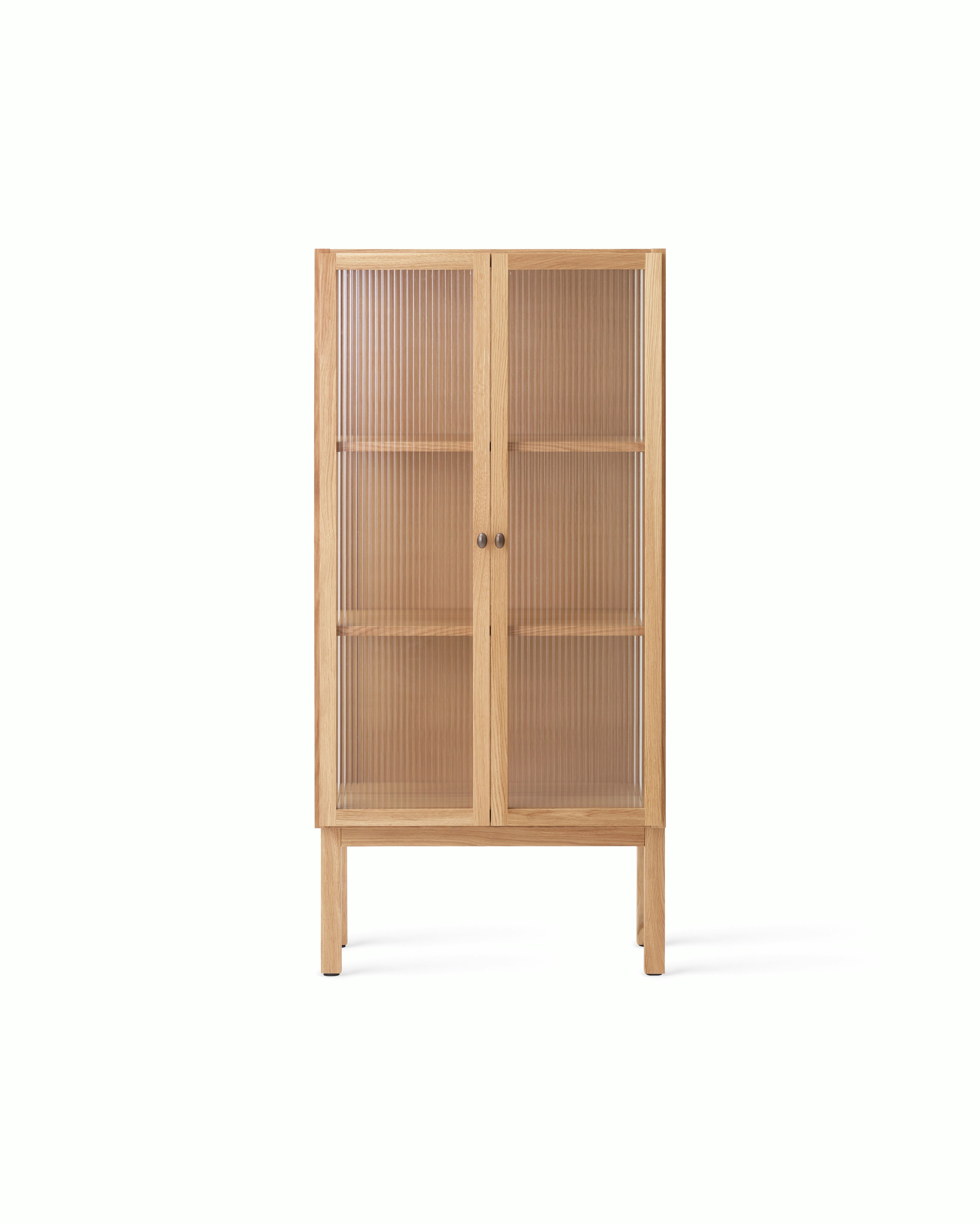 Curiosity Cabinet, Low in Natural Oak