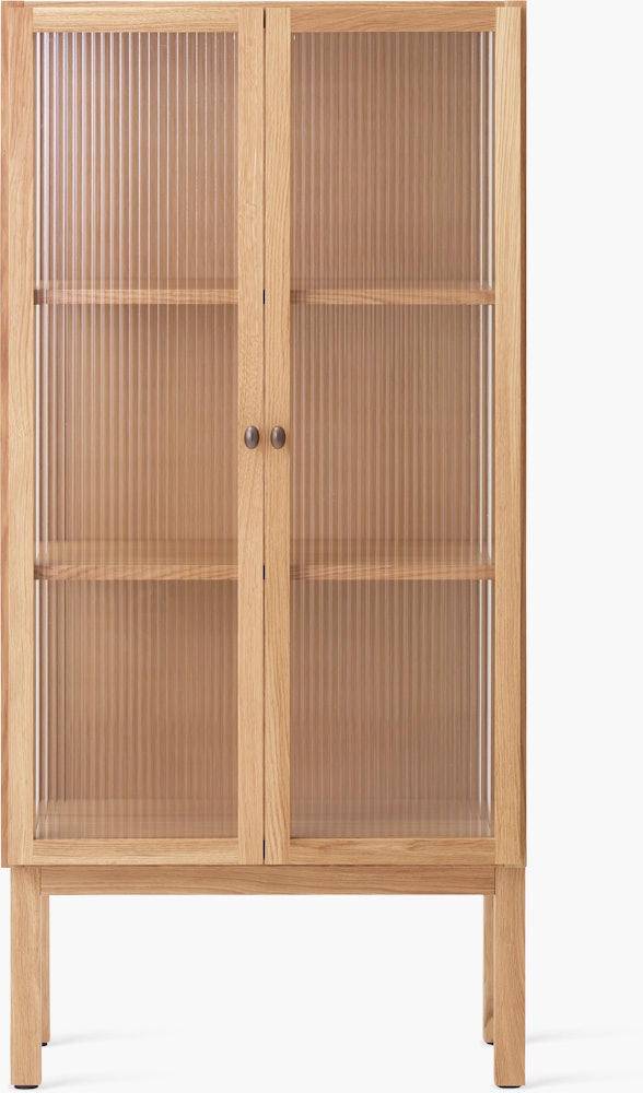 Curiosity Cabinet, Low in Natural Oak