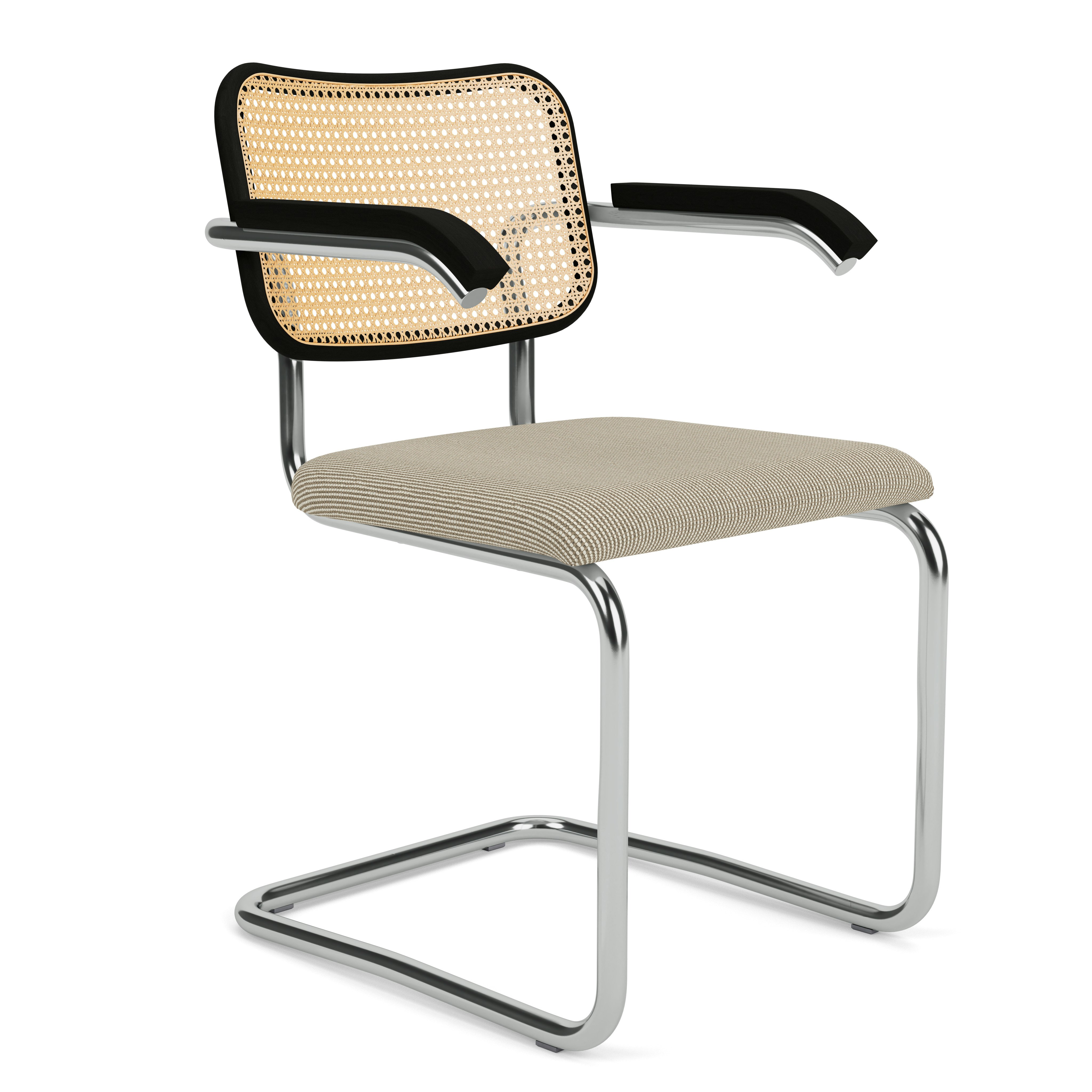 Cesca Upholstered Seat Armchair