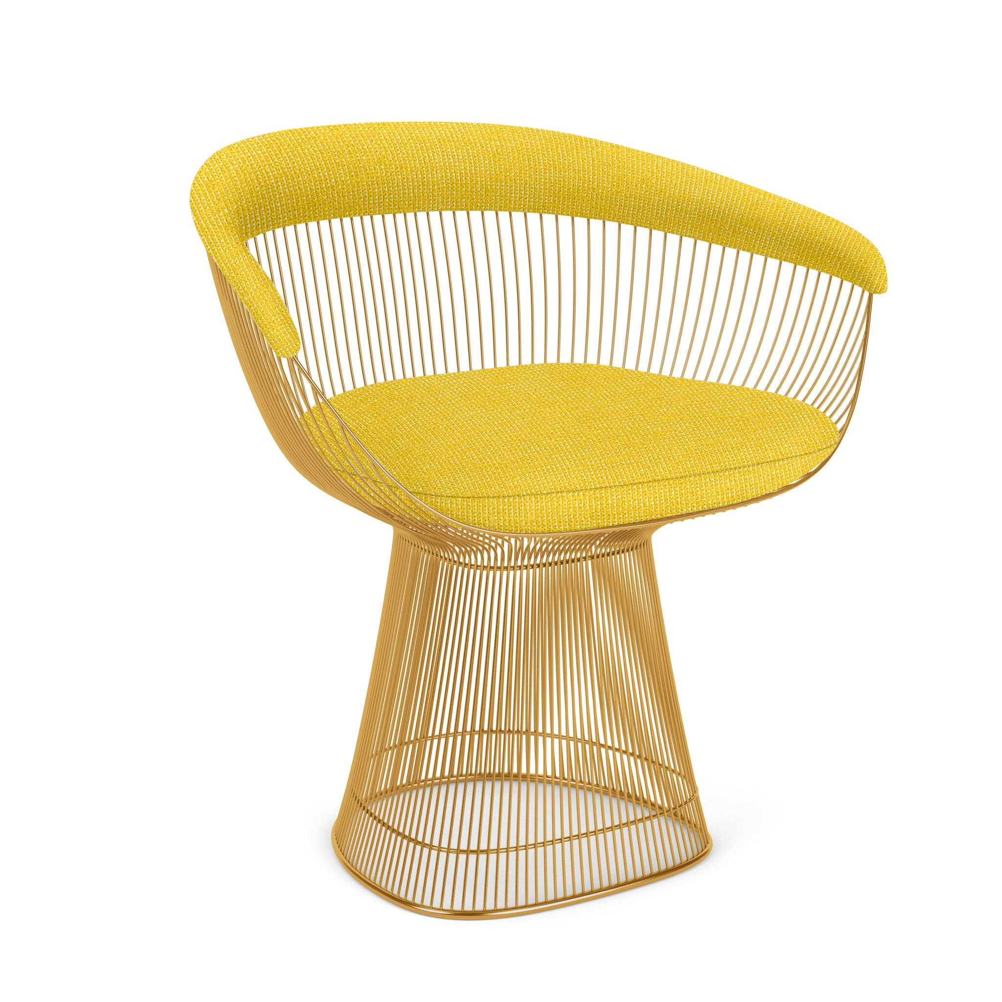 Platner Armchair - Gold,  Prestini,  Yellow and White