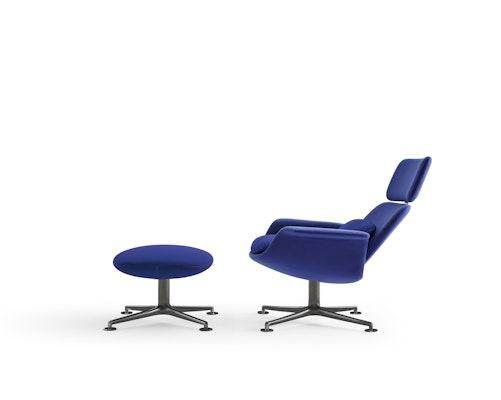 KN02 high back chair ottoman reclining recline piero lissoni lounge chair ottoman