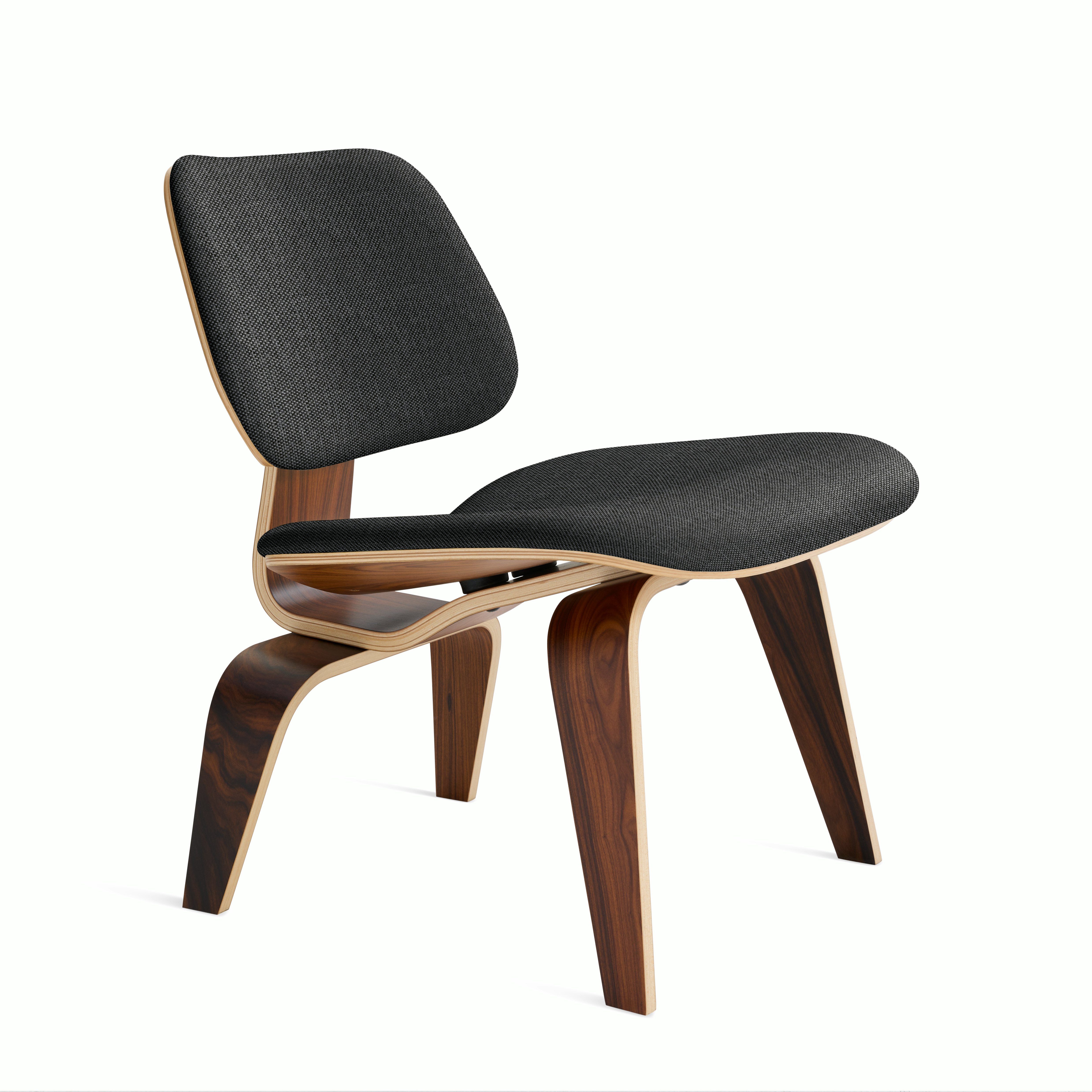 Eames Molded Plywood Lounge Chair Wood Base (LCW), Non Upholstered Eames Molded Plywood Lounge Chair Wood Base (LCW), Non Upholstered