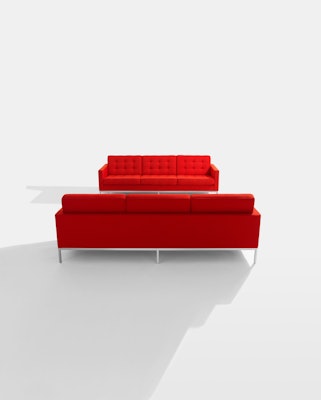 Florence Knoll Sofa in Cato red Upholstery