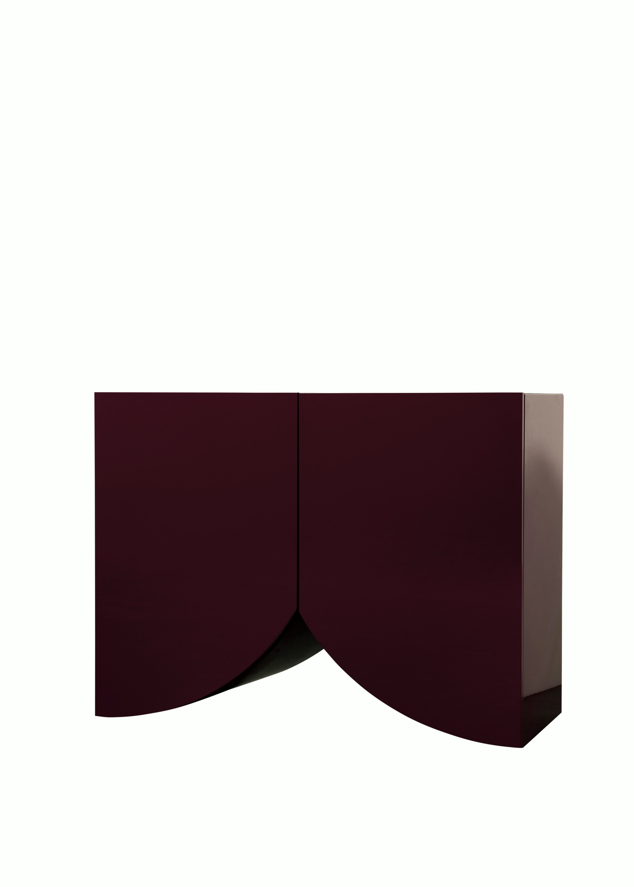 Bridges Cabinet - Curtain, Aubergine
