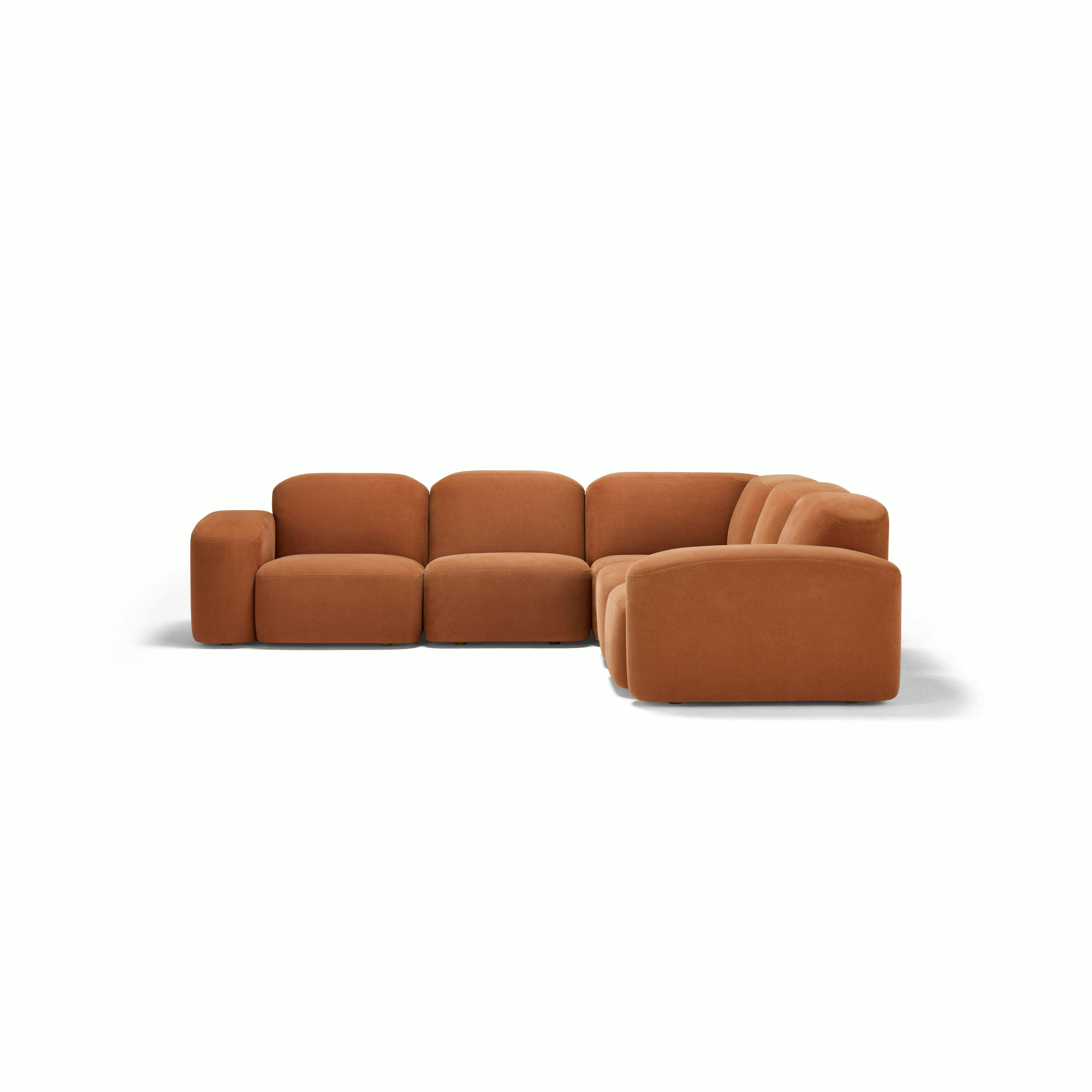 Muse Five Seat Corner Sectional - Cabarita, Hazel
