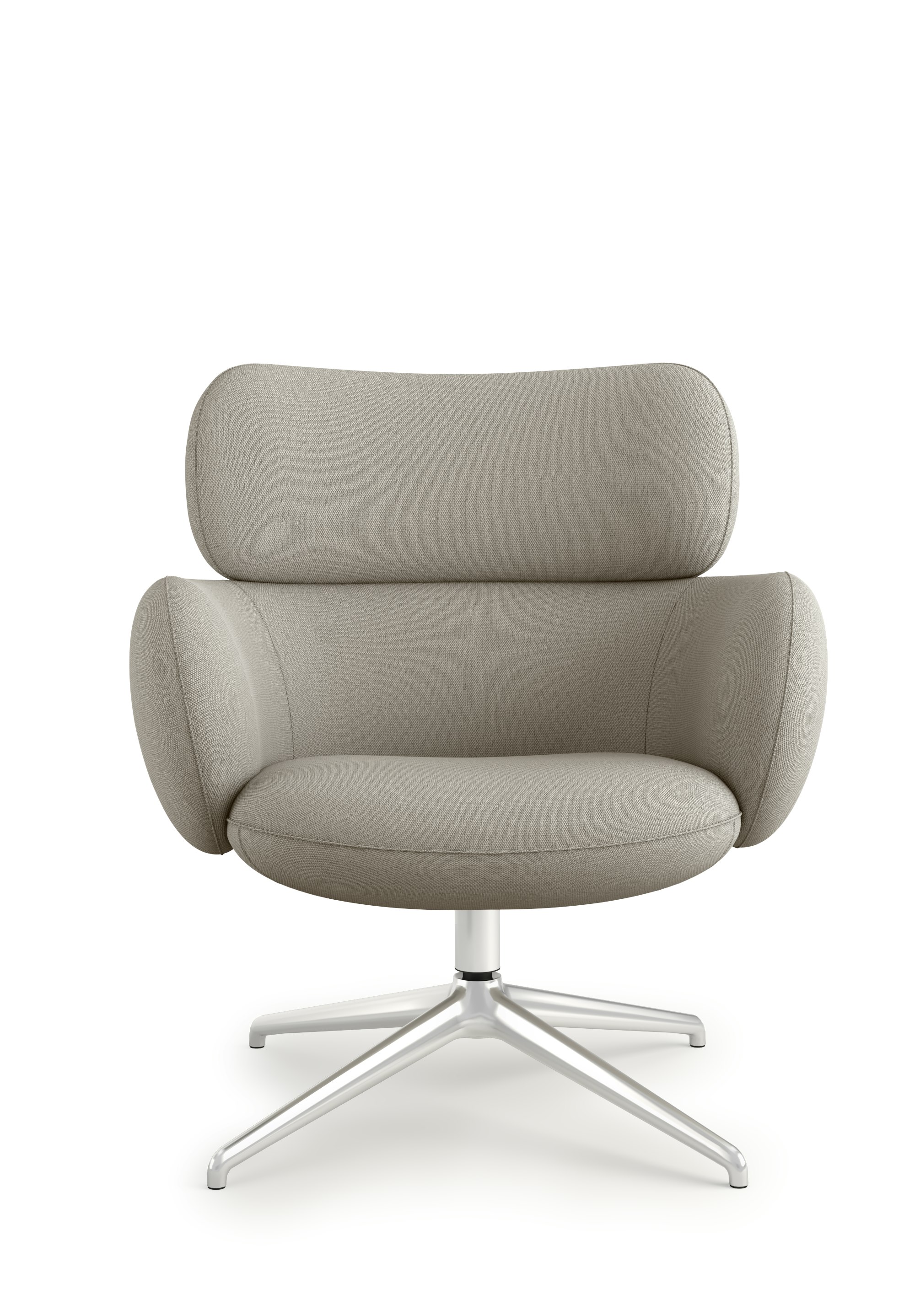 Blis Swivel Chair  - Chrome, Album Linen, Wisp
