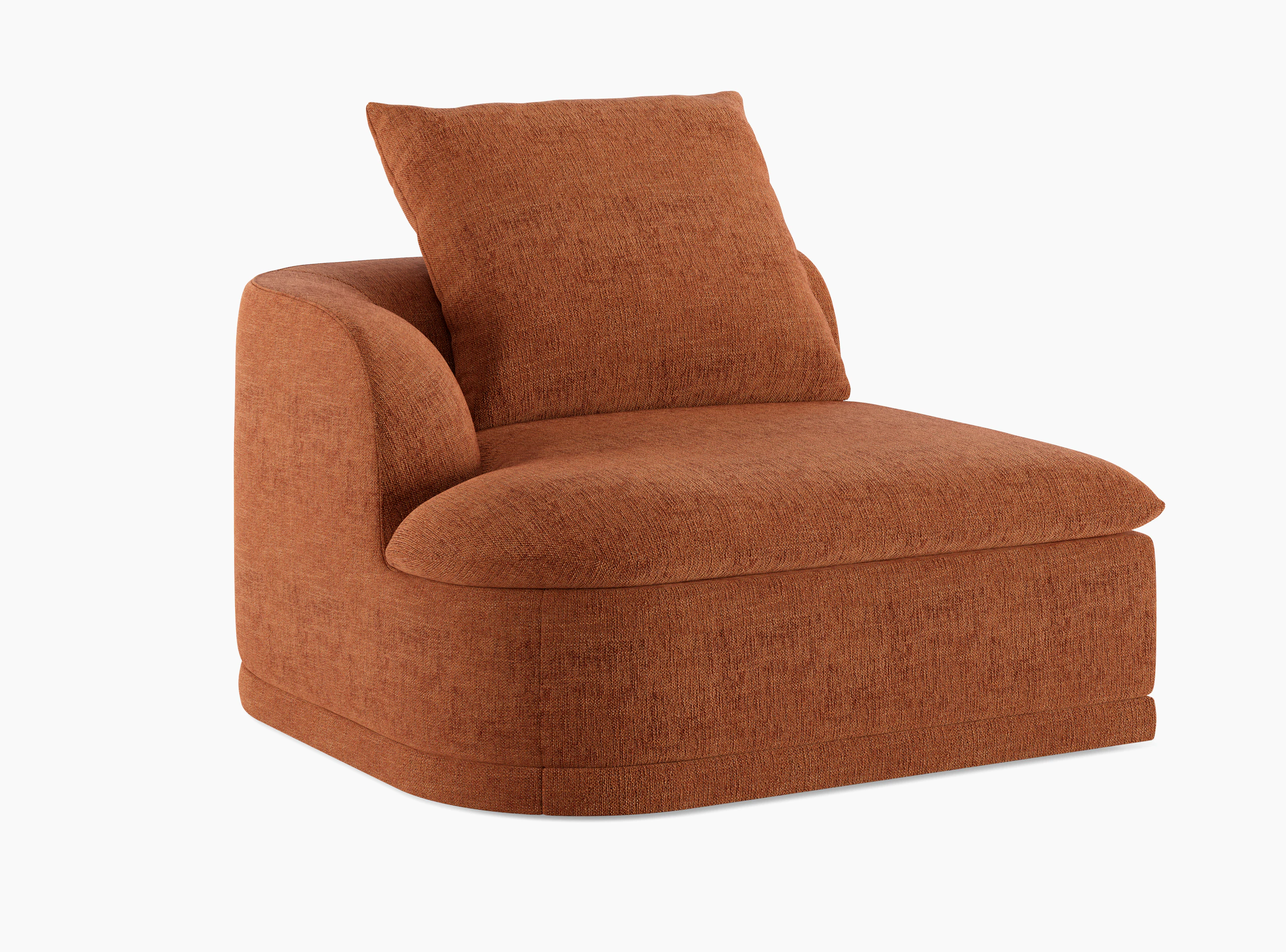 Atlason Composed Modular Sofa One Arm Module - Left, Crypton Robusta, Rattan