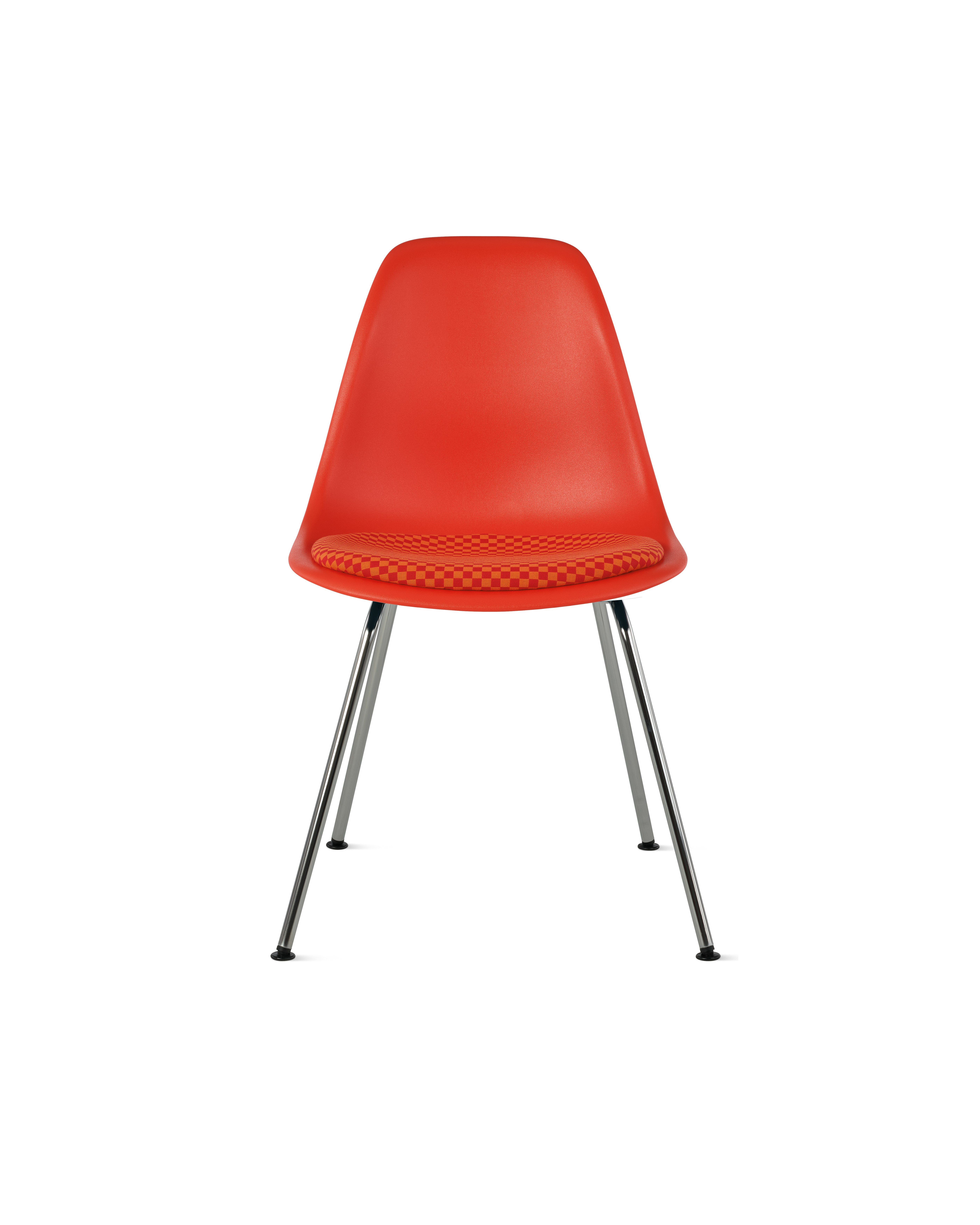 Eames Molded Plastic Side Chair with Seat Pad