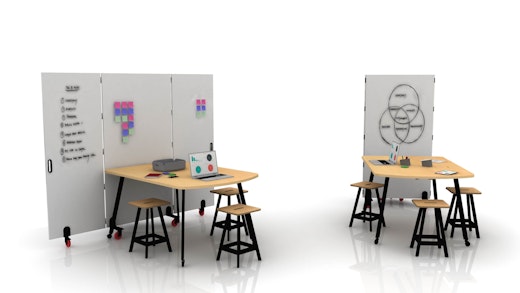 rockwell unscripted backdrop mobile markerboard easy table d shape