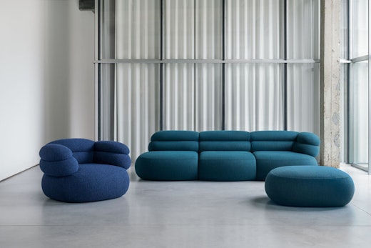 Biboni Sofa and Ottoman Biboni Lounge Chair