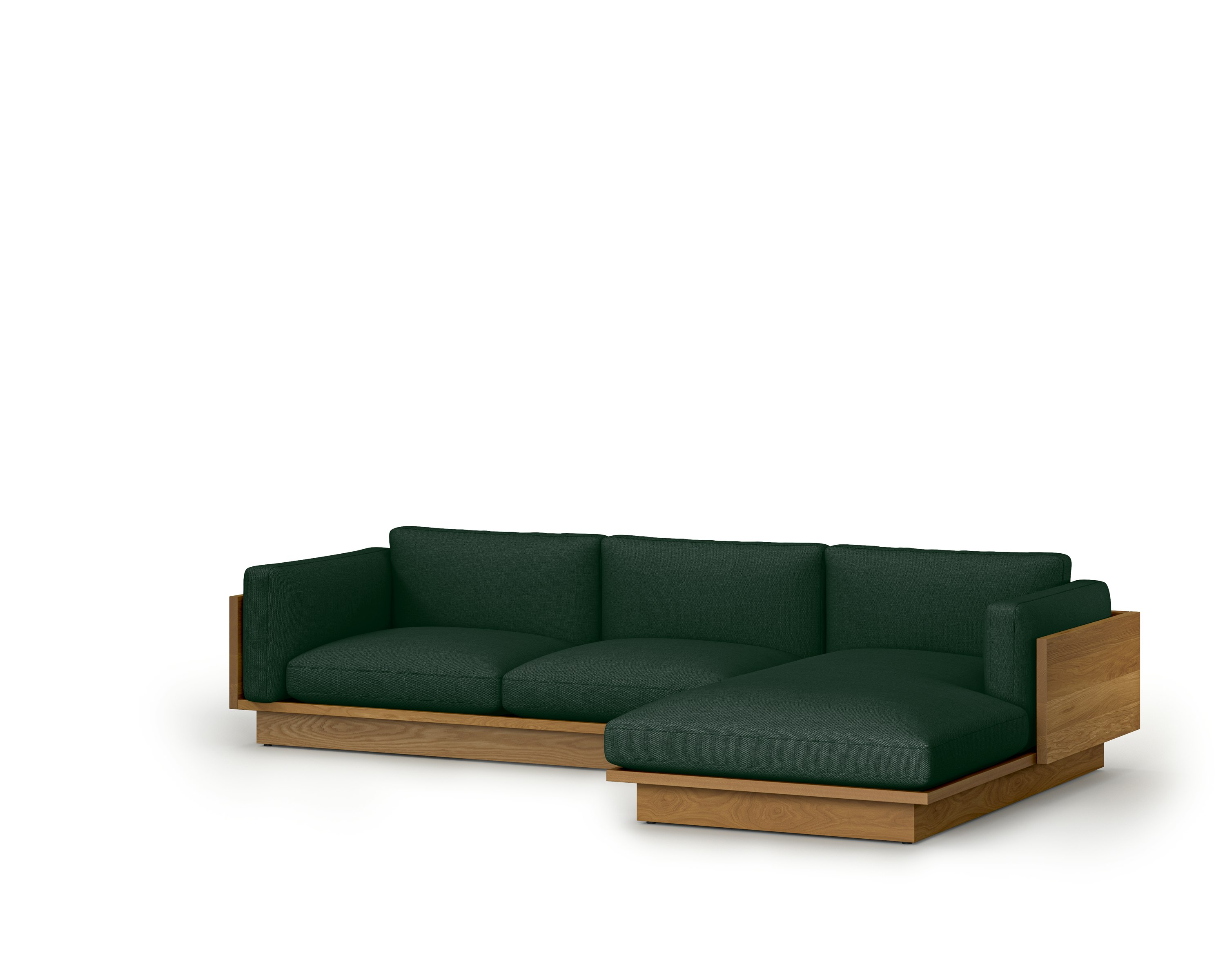 Pawson Drift Chaise Sectional - Right, Mode, Outdoors, White Oak