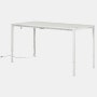 Spout S2S Table - 36" x 72"",  Laminate Studio White,  Studio White,  Without Cable Tray,  With Storage Drawer,  Standard Height"