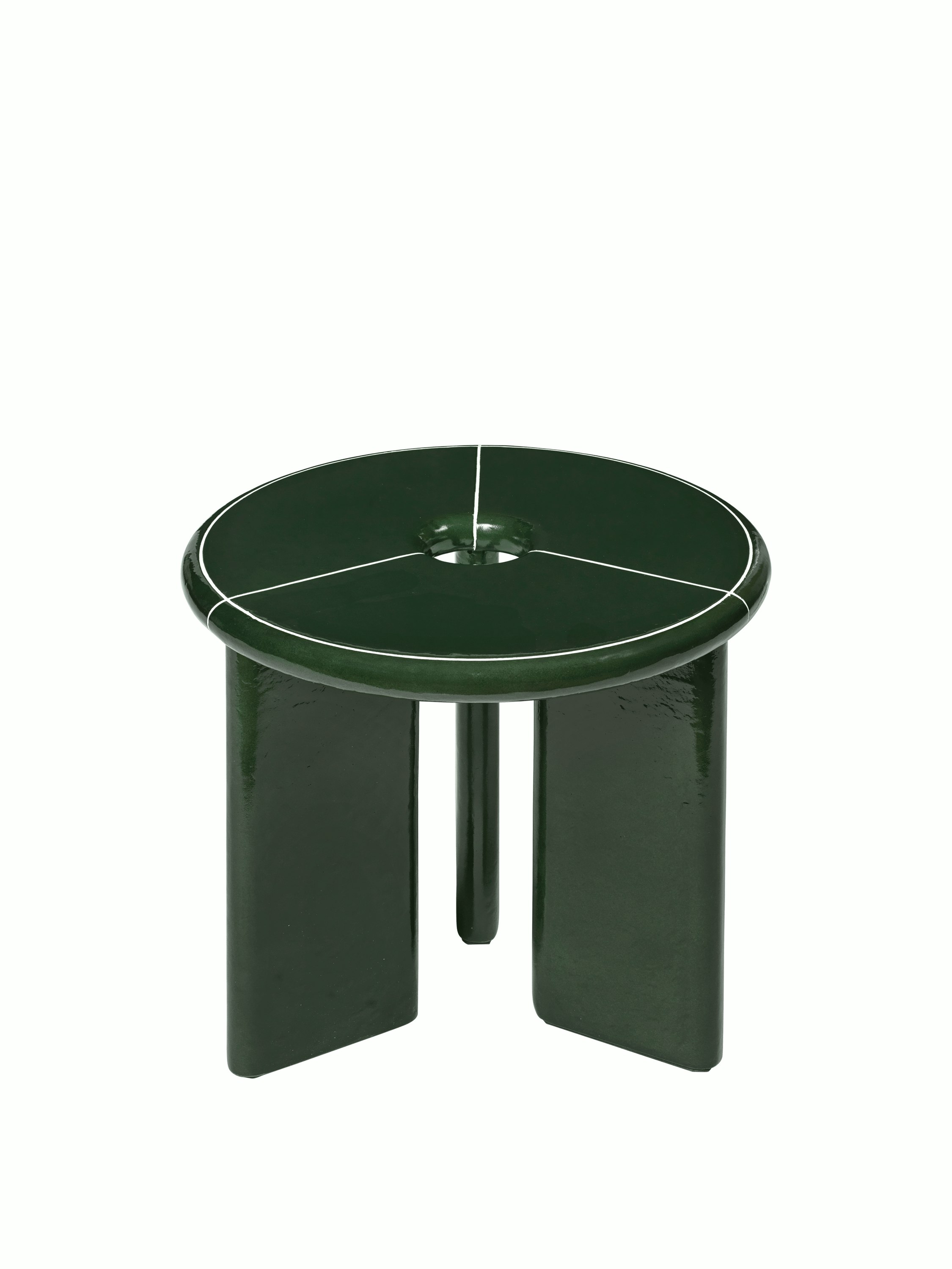 Deya Side Table - Dark Green