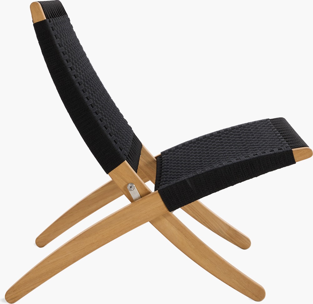 Cuba Outdoor Lounge Chair - black