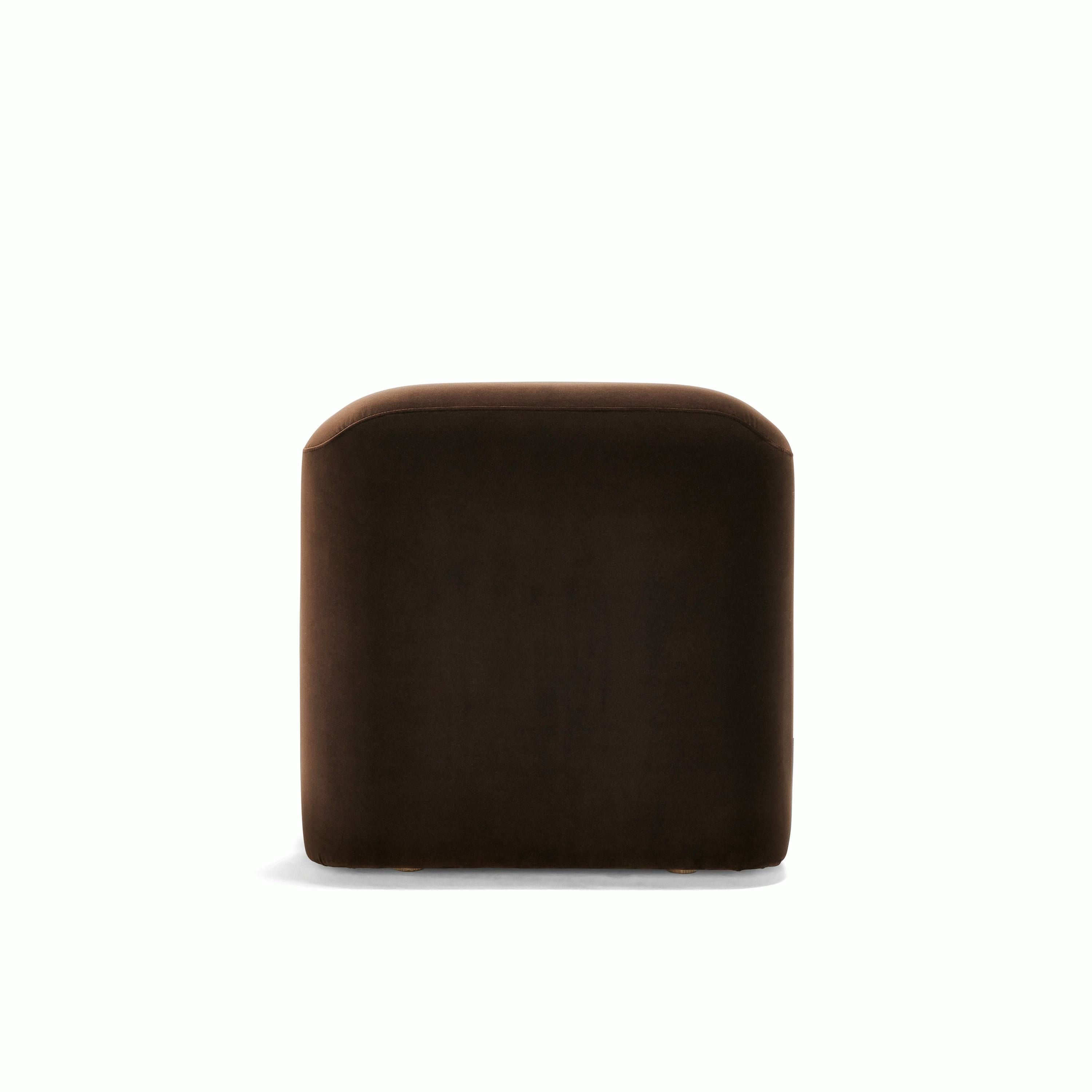 Muse Armless Single Seater, Velvet Piccolo