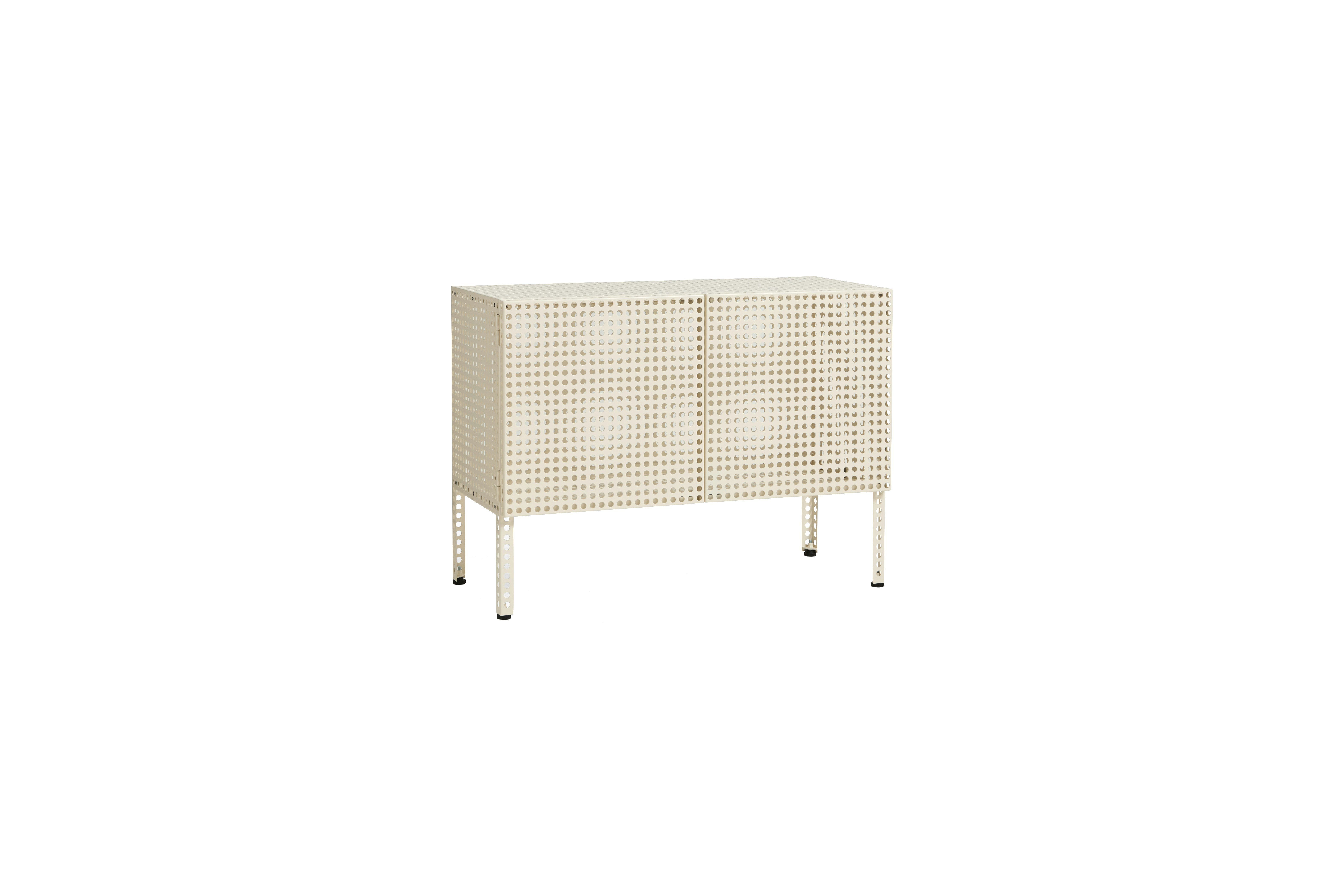 Perforated Small Cabinet - Small, Eggshell