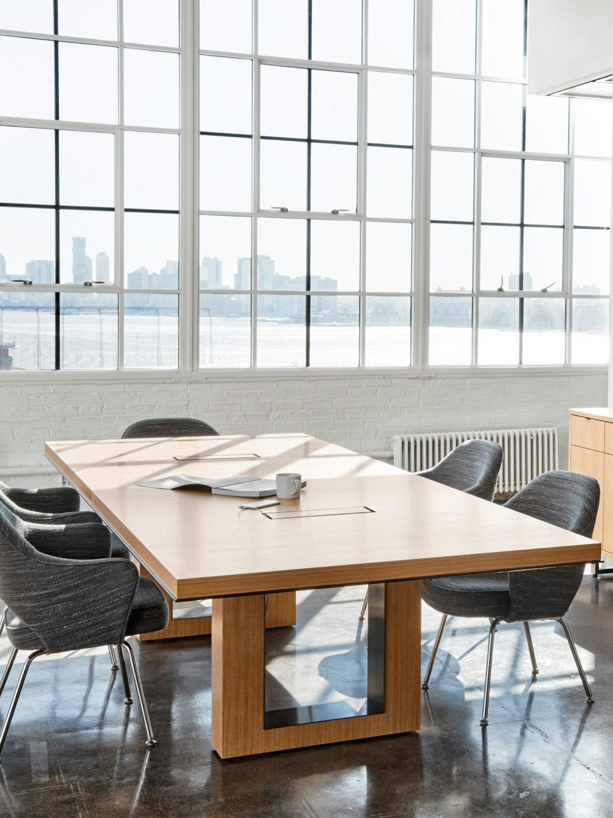 Highline Fiftye Conference Table in a Conference Room setting; angled view.