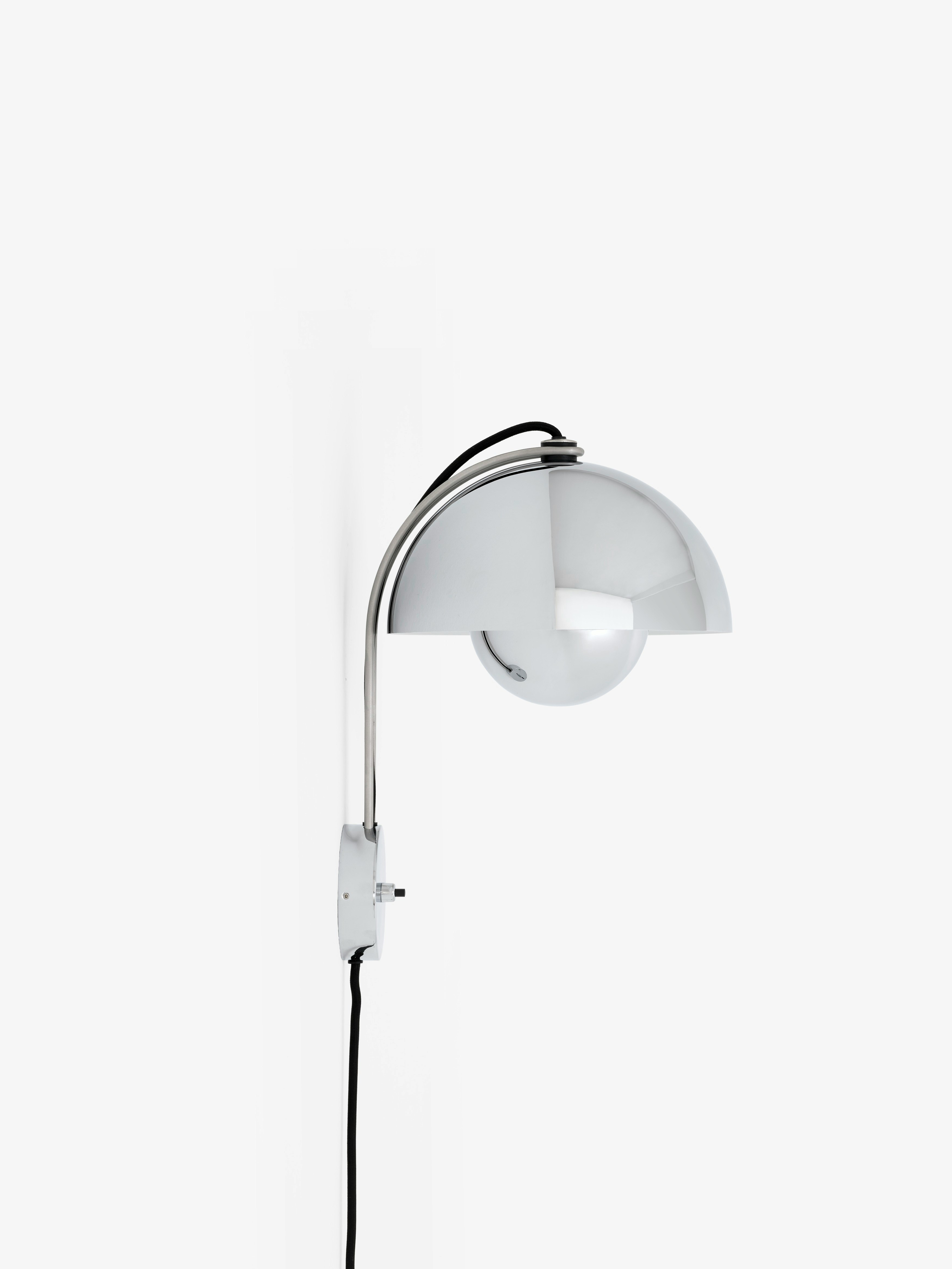 Flowerpot Sconce - Chrome