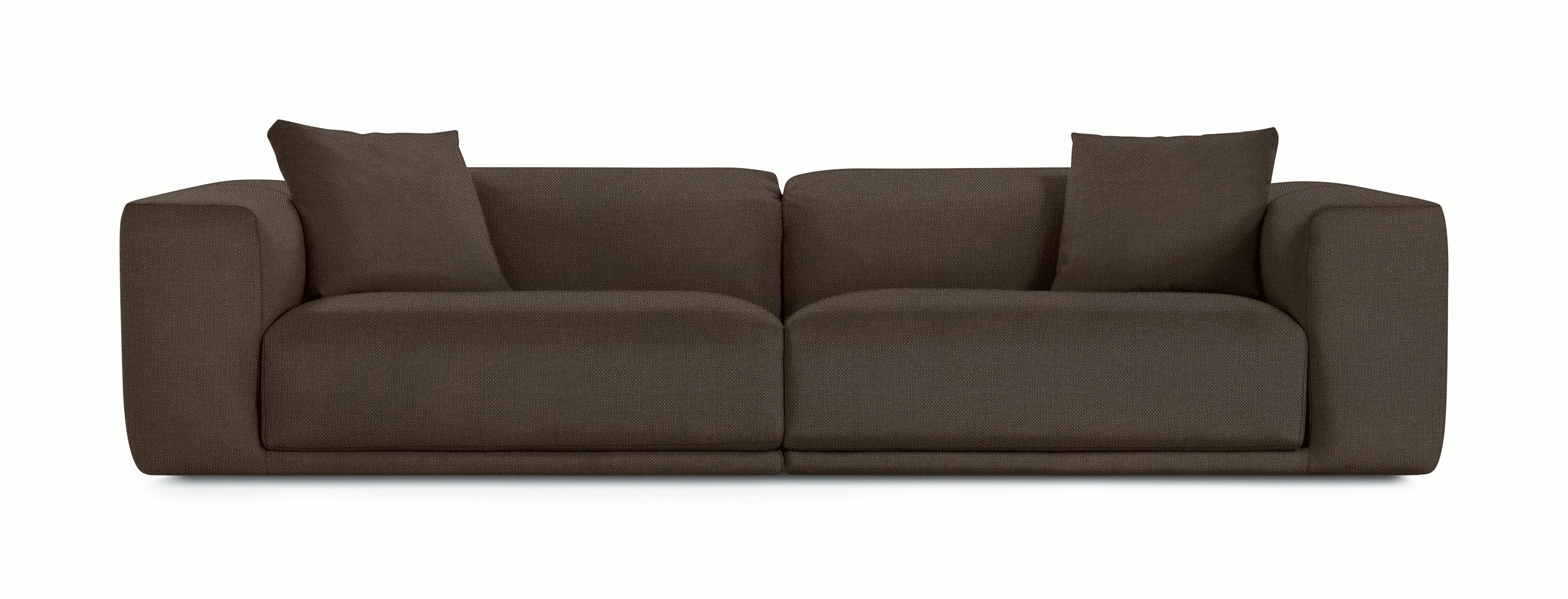 A Kelston Sofa in Hollow viewed from the front.