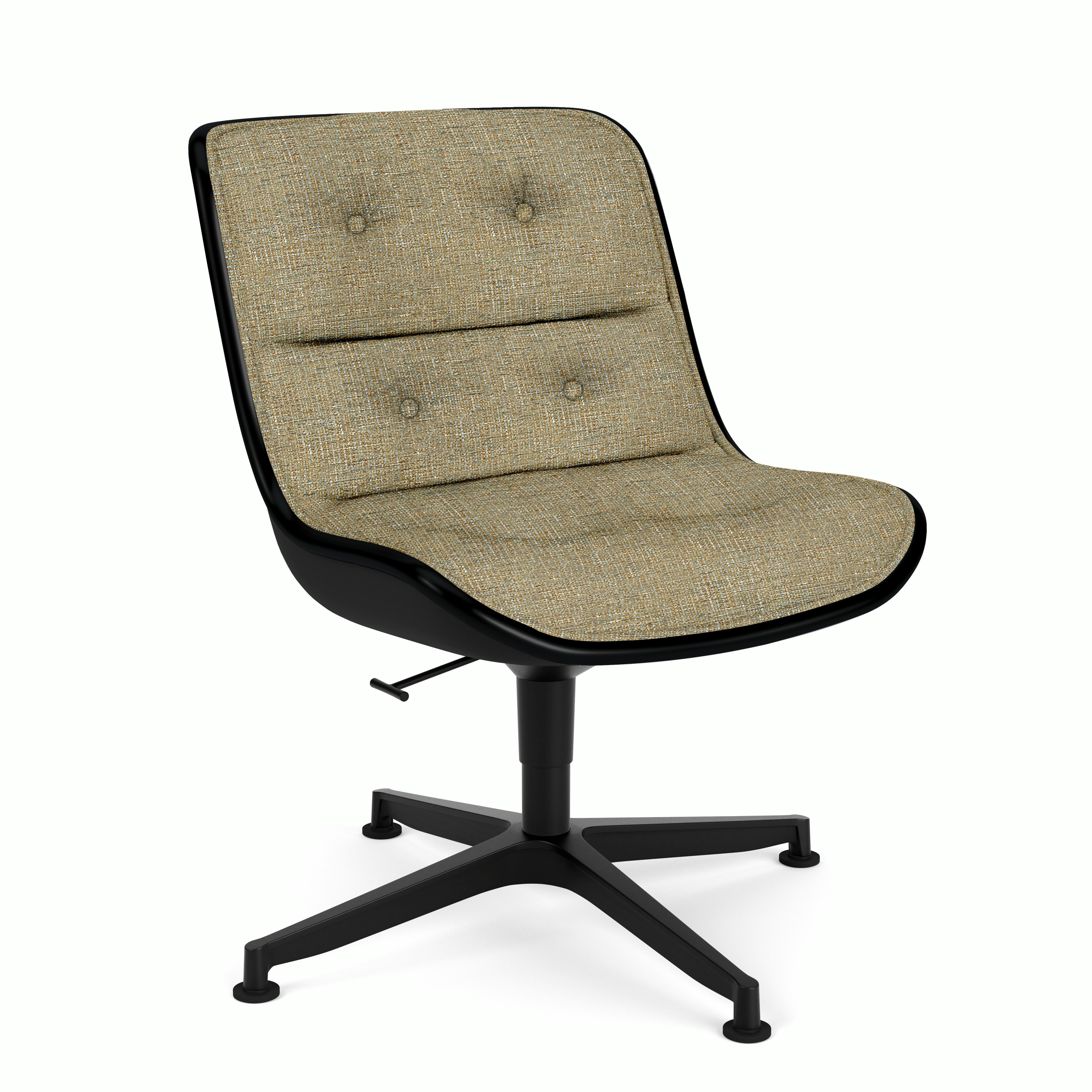 Pollock Executive Side Chair - 4 Star,  Black,  Diva,  Limelight