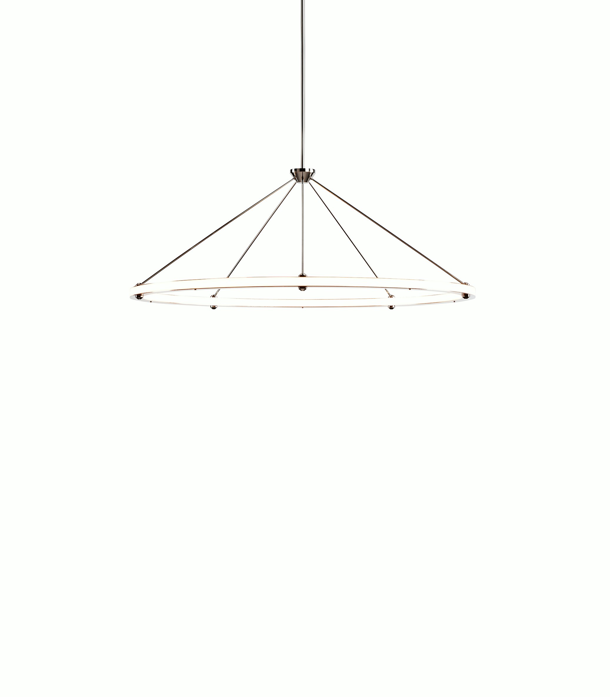 Halo Pendant - Polished Nickel