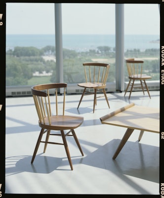 Straight Chair, Splay-Leg Table