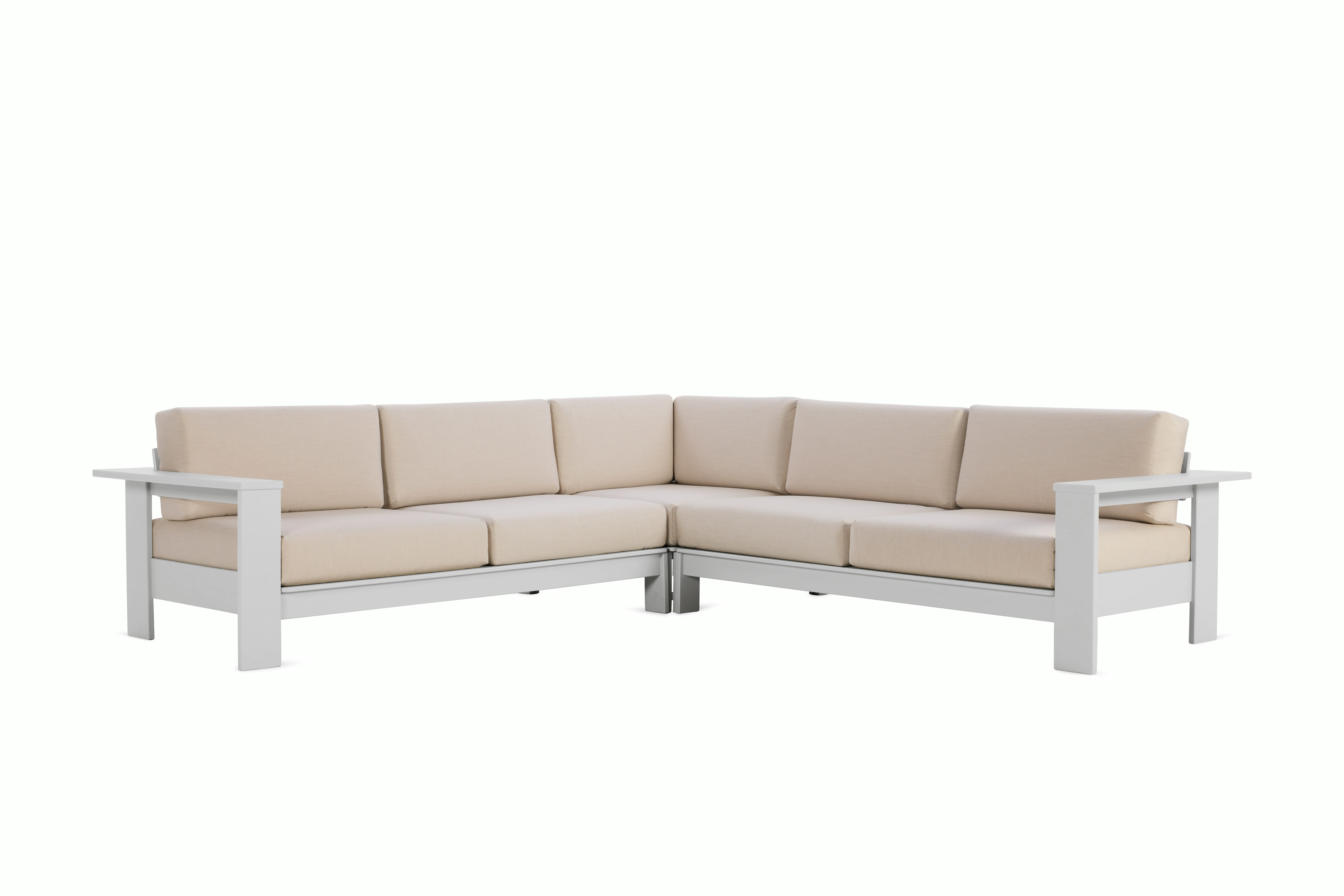 Pepin Corner Sectional - cloud-white,   flax