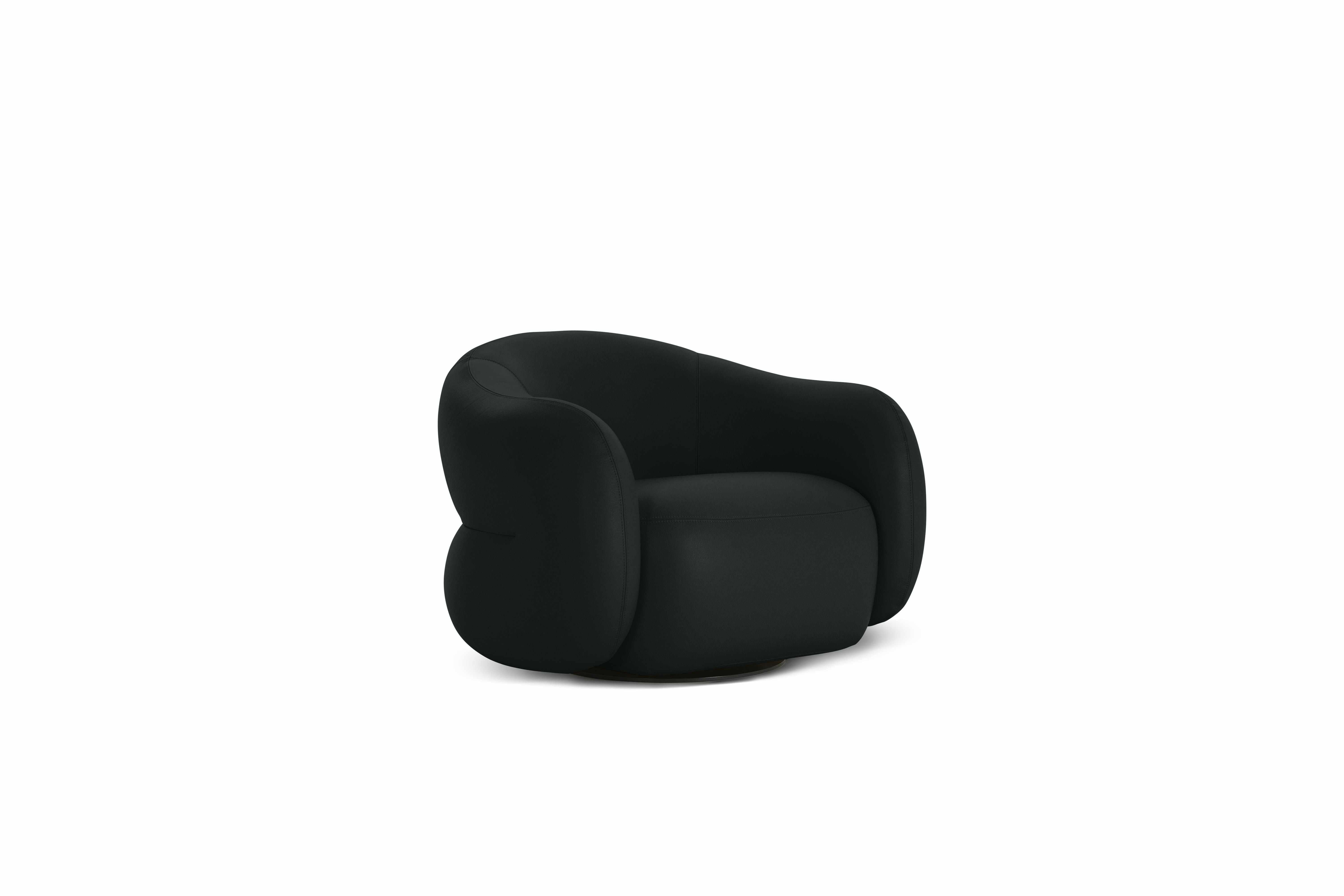 Soffi Swivel Chair, Leather
