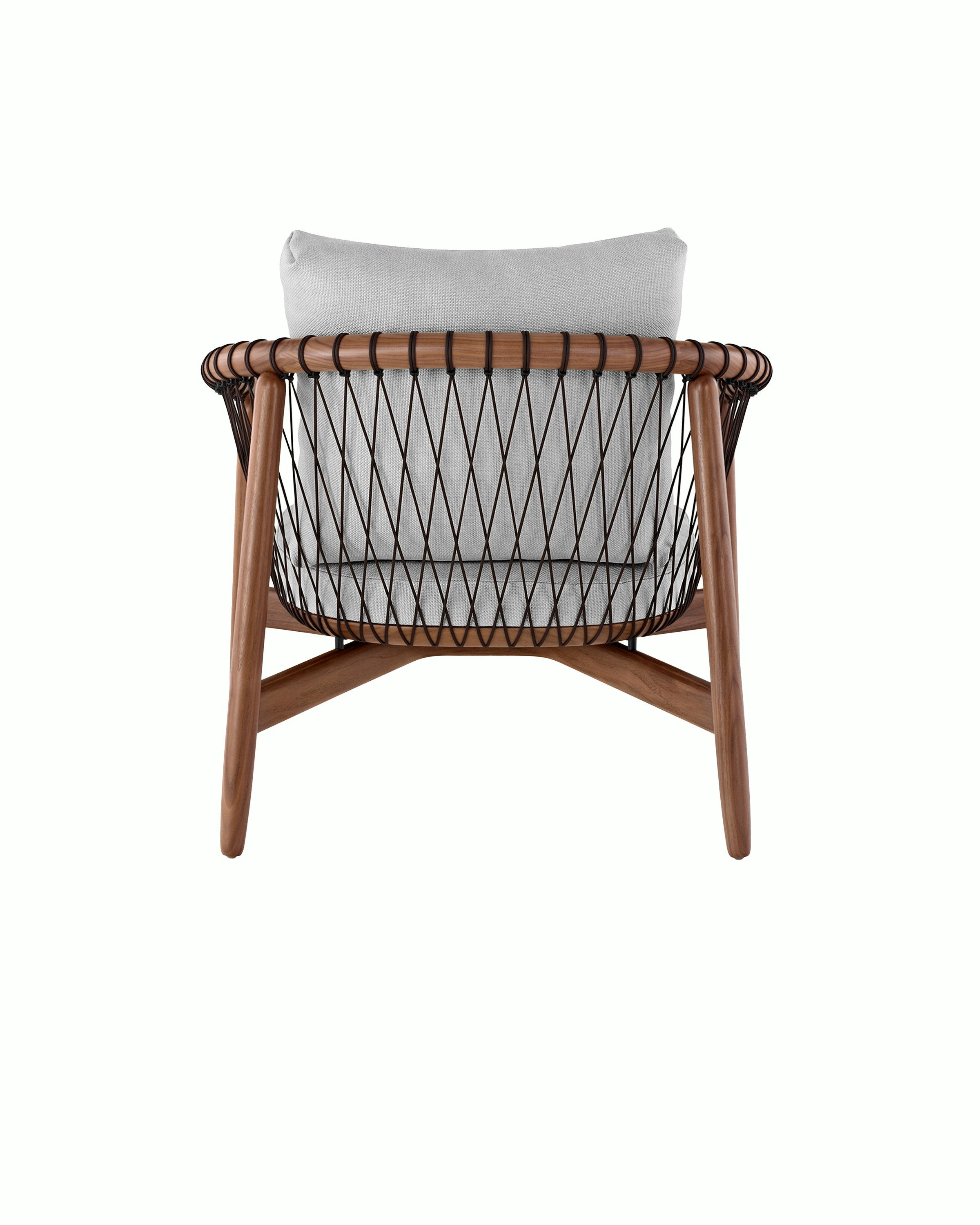 Back view of the Crosshatch Chair.