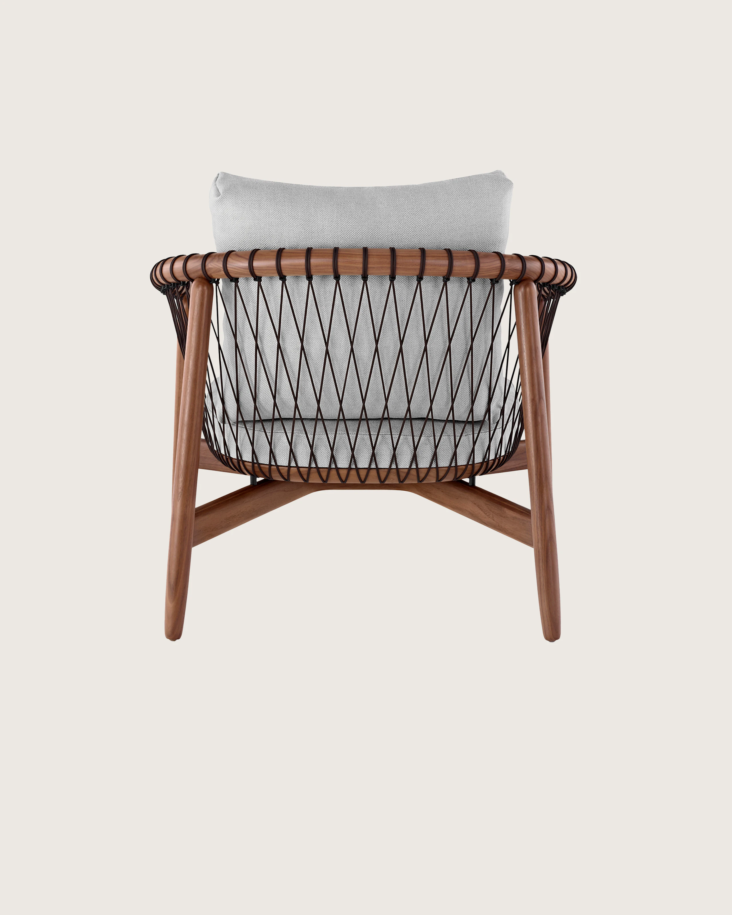 Back view of the Crosshatch Chair.