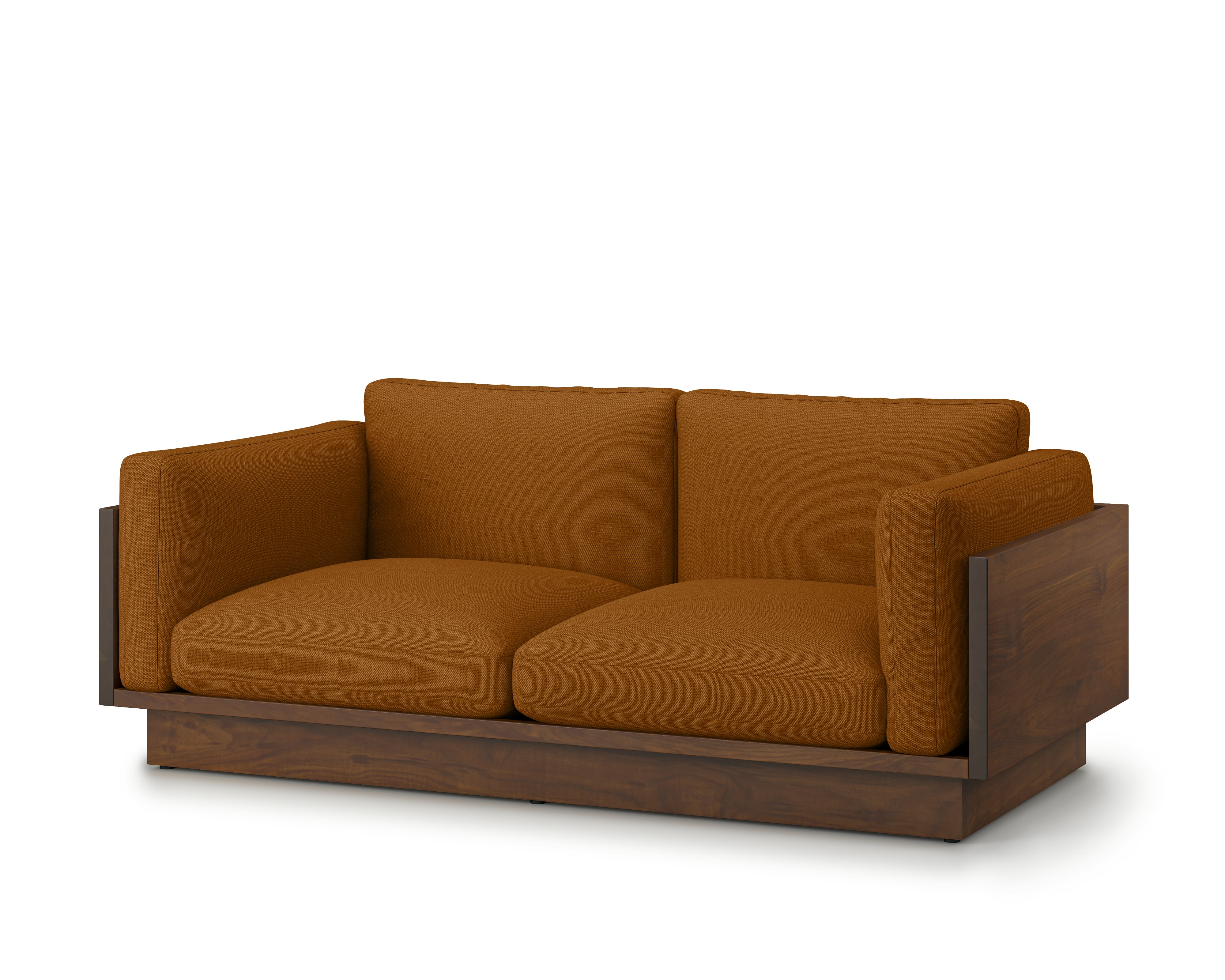 Pawson Drift Sofa - 80 In, Mode, Rust, Tudor Walnut