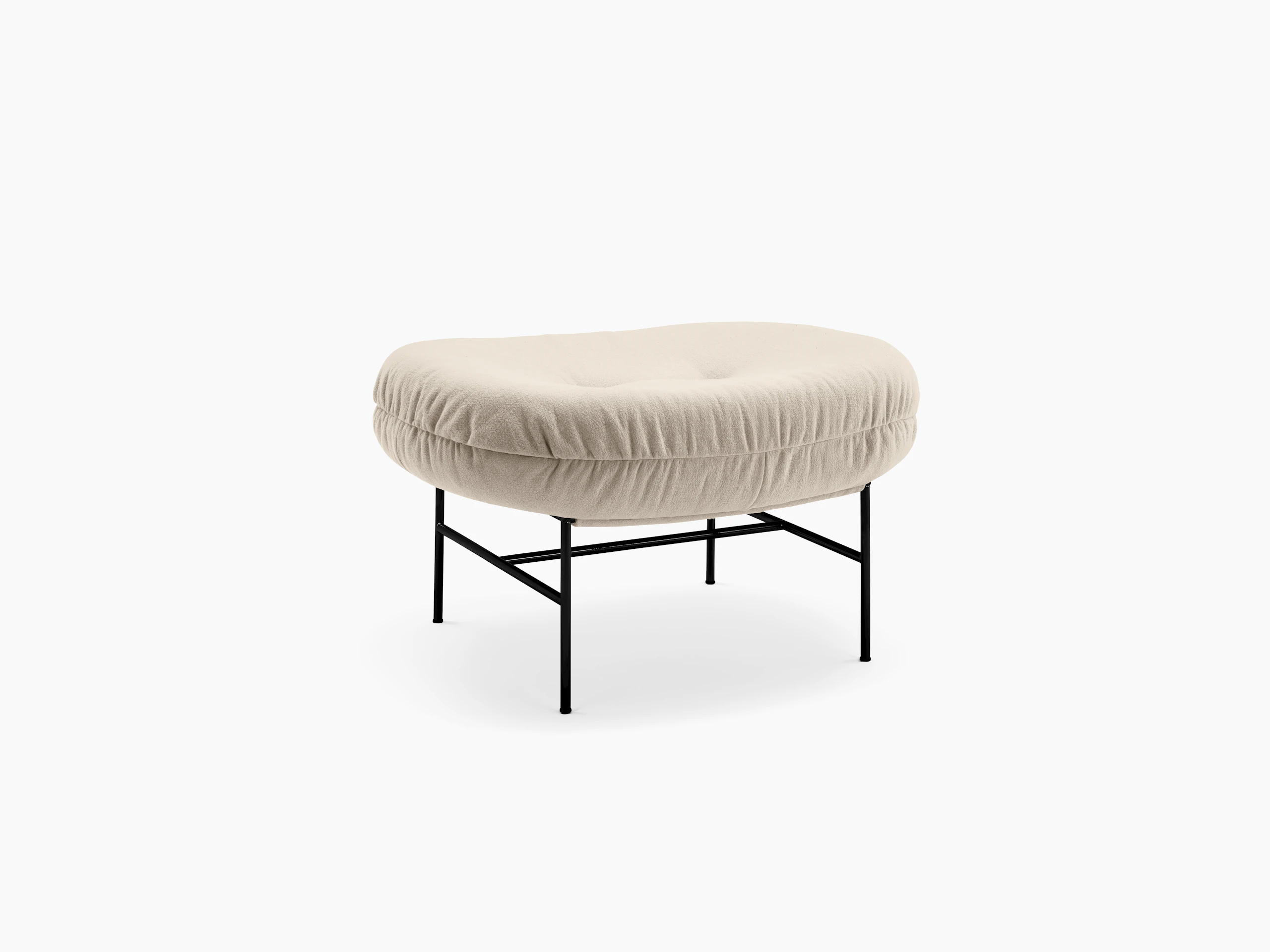 Bun Ottoman - Haven, Sand, Black