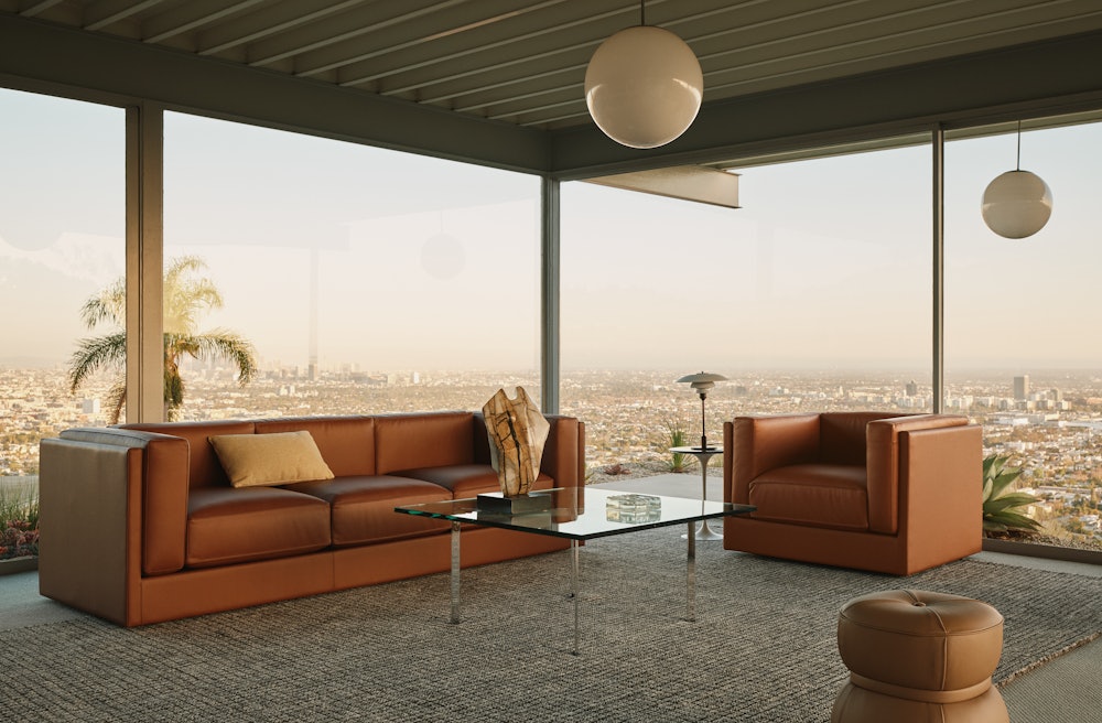 Symme Sofa - Leather Frame