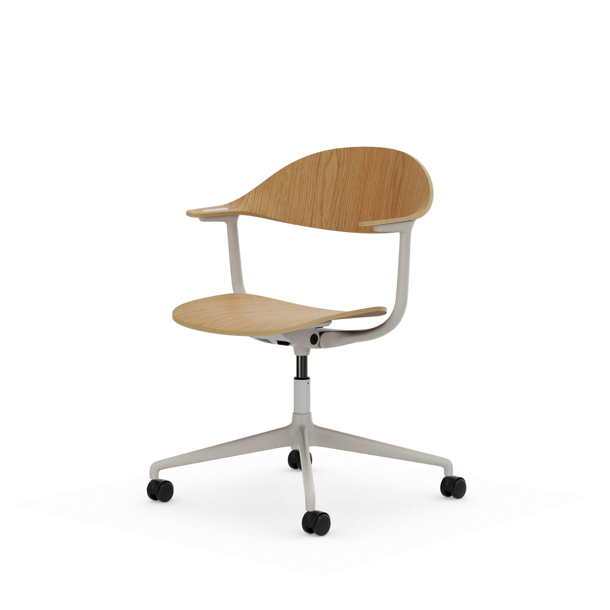 Mynt Task Chair - Oak, Soft Light