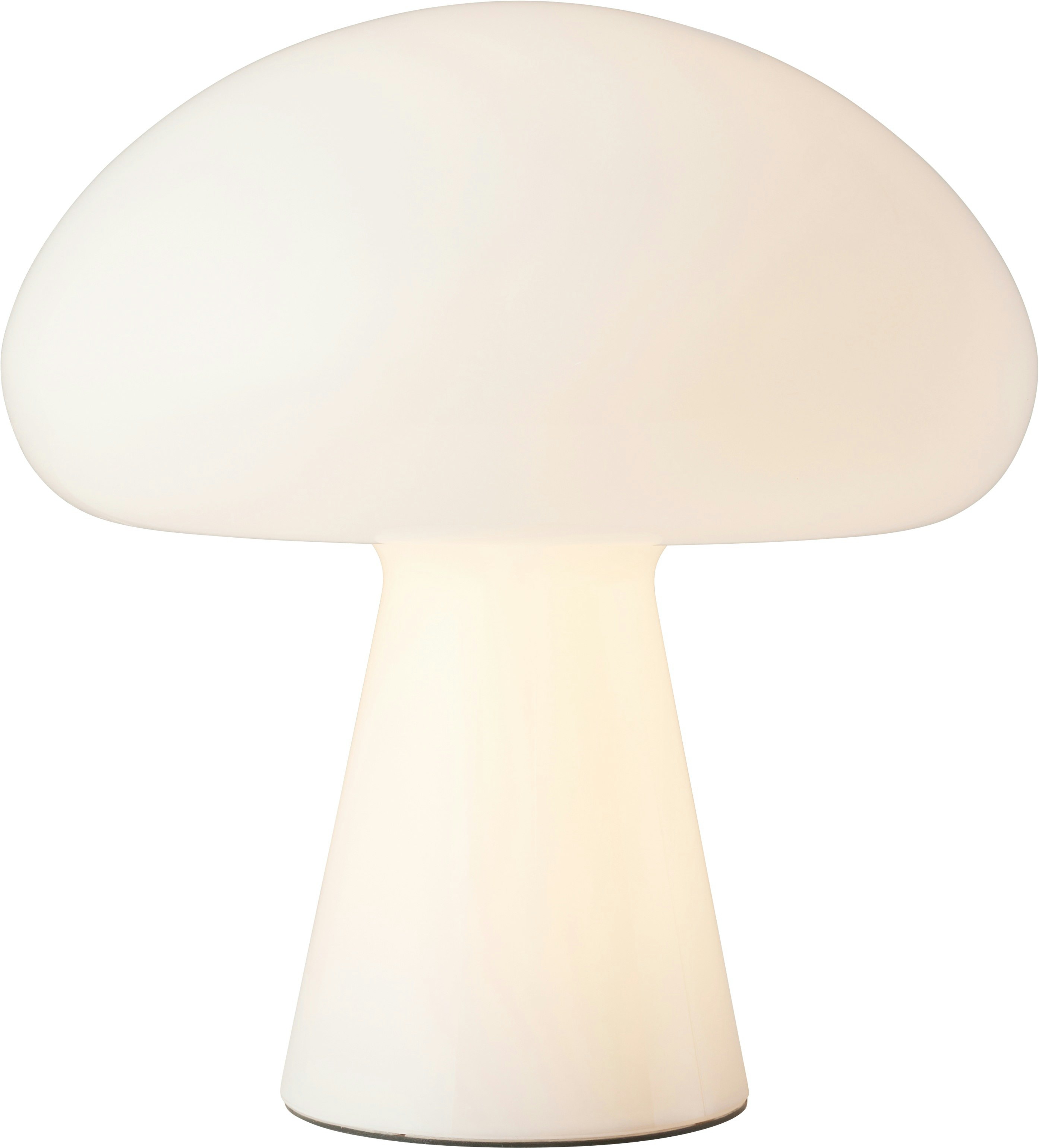 An Obello Portable Lamp in White viewed from the front.