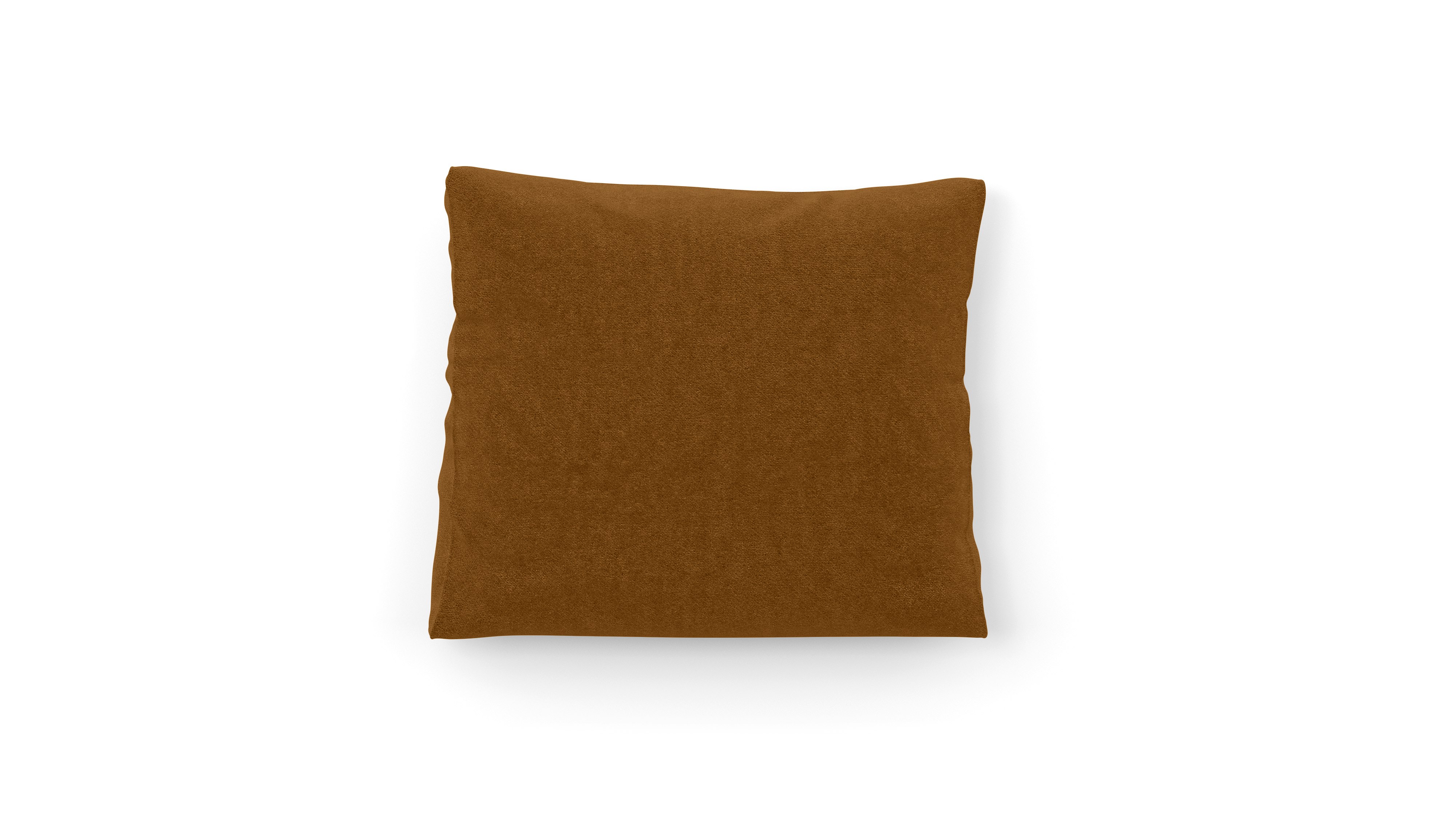 A Atlason Americano Throw Pillow in Camel viewed from the front.
