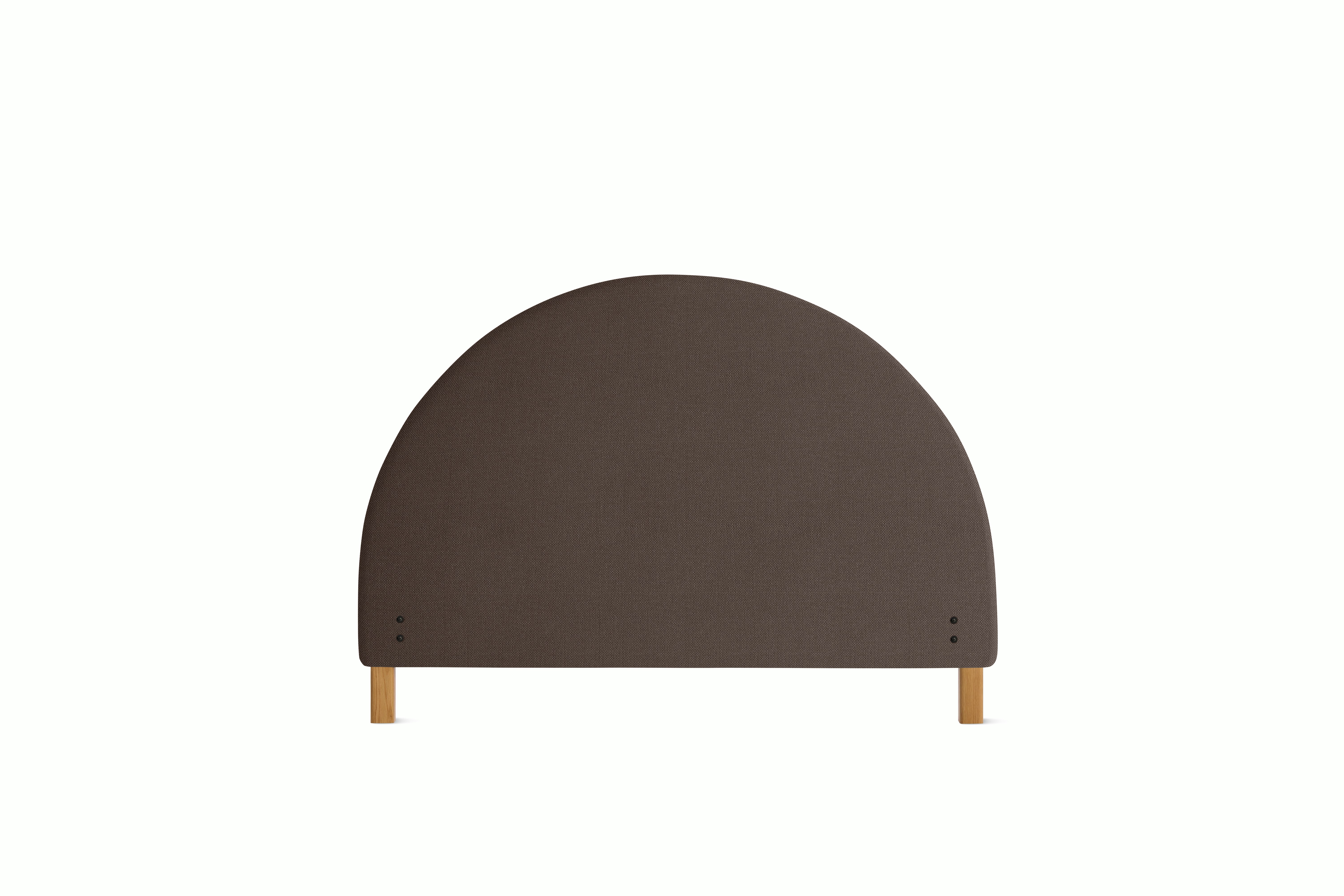 A Demi Headboard  in hollow viewed from the front.
