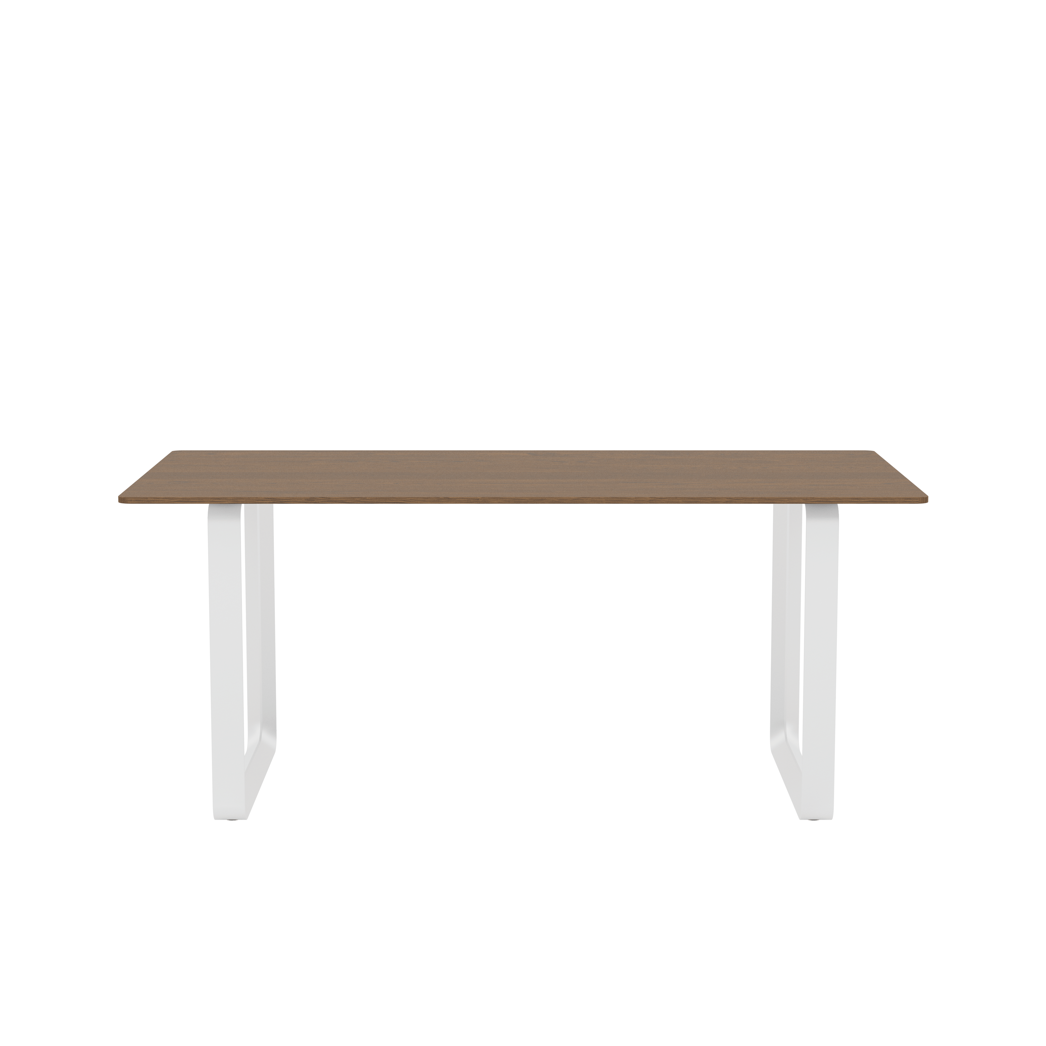 70/70 Table - 67" x 33"",  Solid Smoked Oak/White"